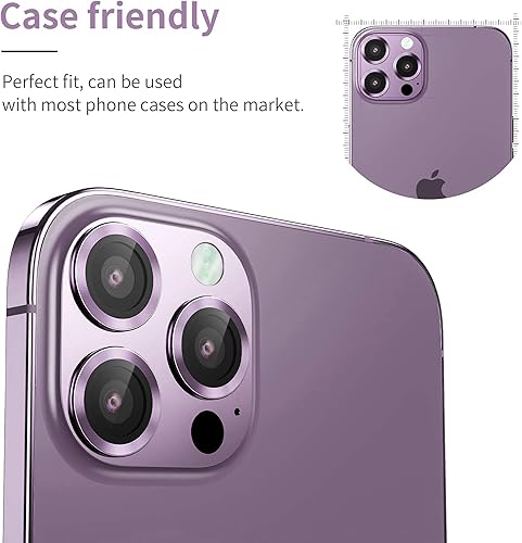Miniatura 5 de Protector de lente de cámara para iPhone 14 ProMaxiPhone 14 Pro, para iPhone 14 ProMax, protector de pantalla para lente, película de vidrio