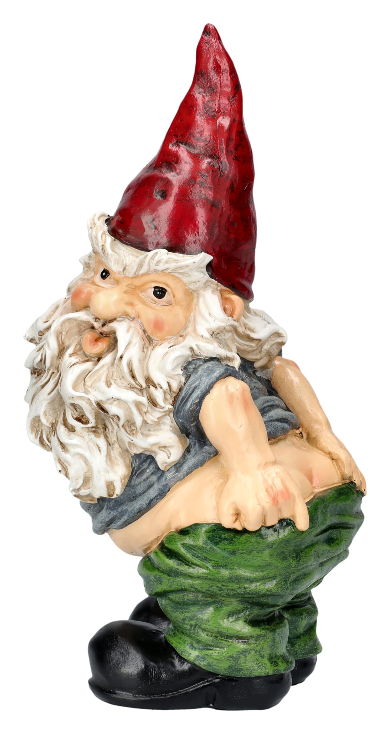 Freche Gartenzwerge im 3er Set – Dekorative und humorvolle Figuren 18 cm, Originelle Garten-Deko