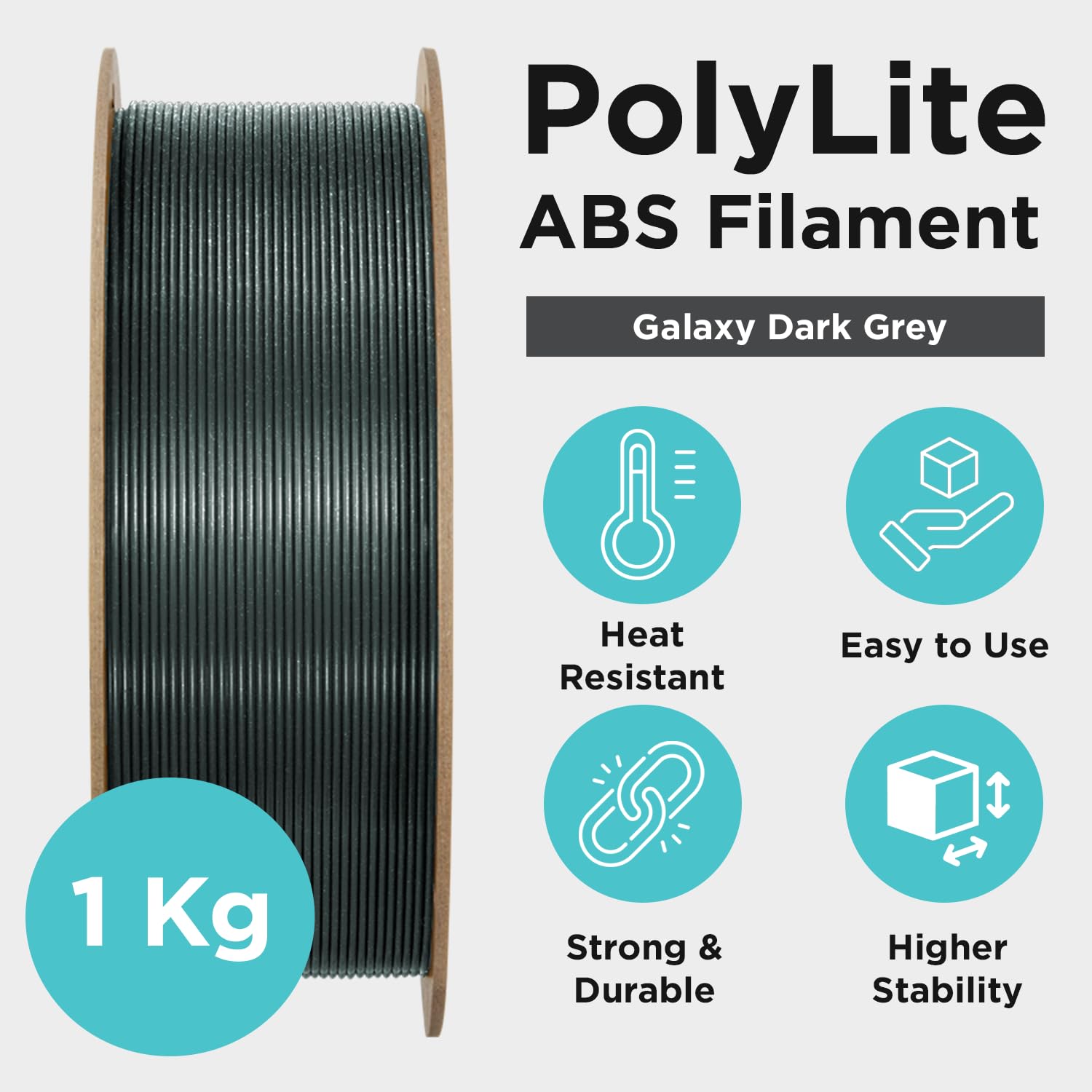 Amazon.co.jp: PolymakerグリッターABSフィラメント 1.75mm、Galaxy