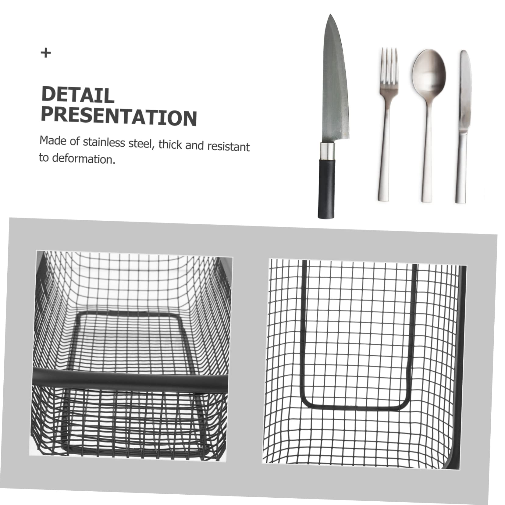 OUNONA 3pcs Dishwasher Basket Chopstick Dishwasher Holder Storage Container Sturdy Spoon Holder Dish Rack for Kitchen Counter