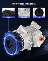 Vista 144 de ECCPP Compresor de CA 1997-2003 apto para Mitsubishi Montero Sport 3.0L 1999-2004 para Mitsubishi Montero Sport 3.5L Compresor de aire acondicionado