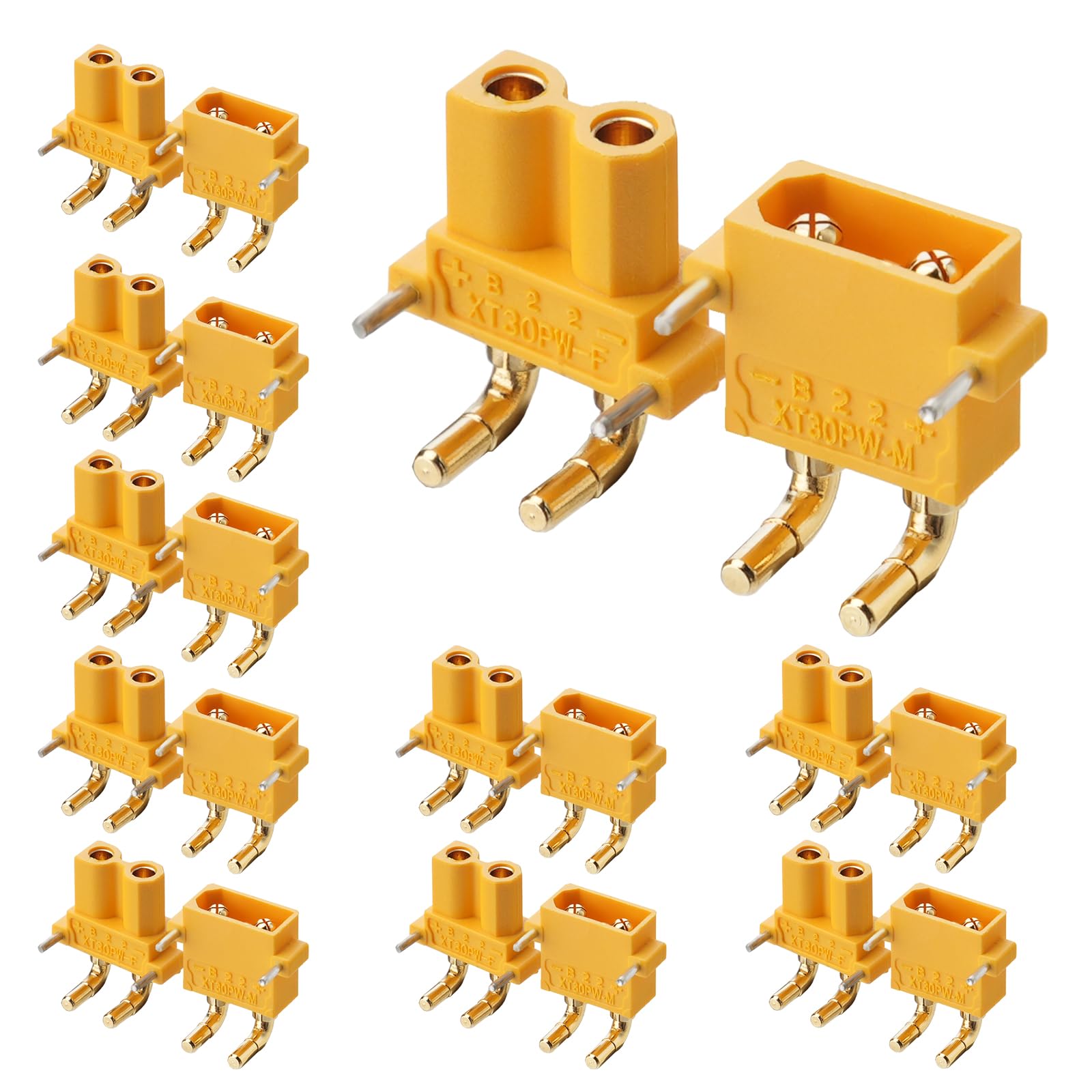 Amazon.com: ELFCULB 10 Pairs Amass XT30PW Connectors,XT30 Male