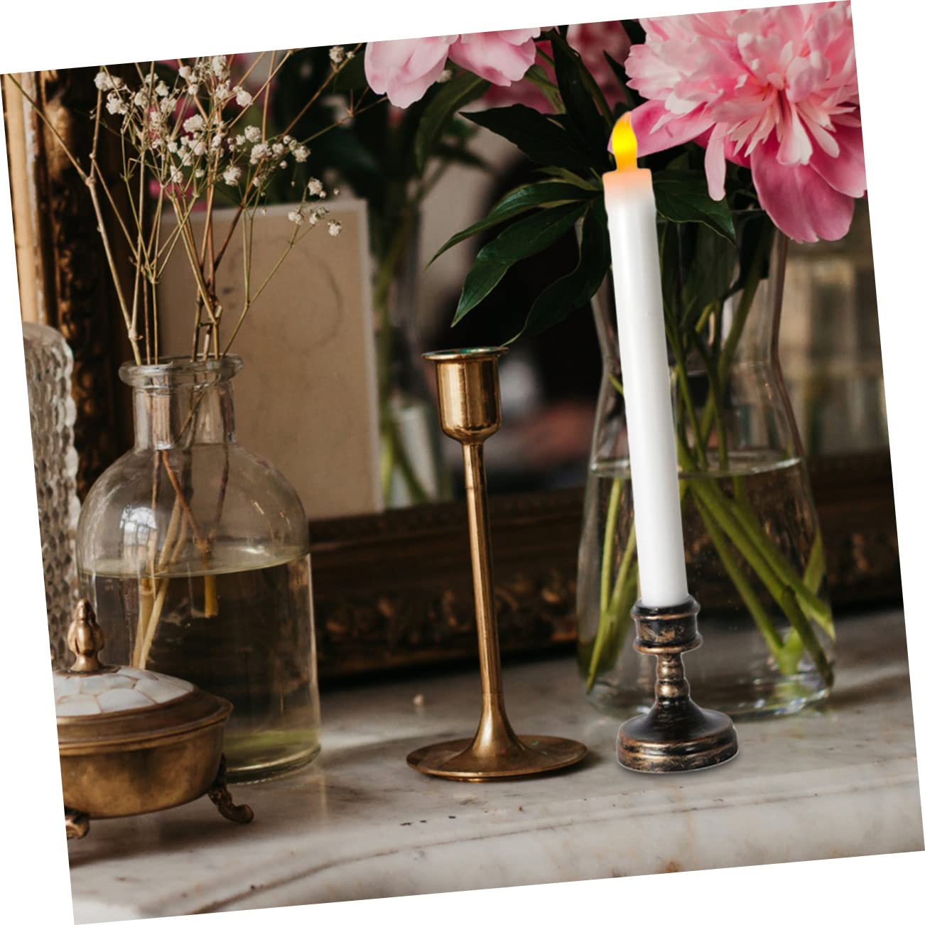 Artibetter Candele LED Elettriche Realistiche Bianche 8 Pezzi per Chiesa