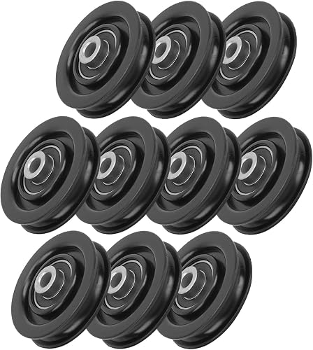 POENVFPO Nylon Bearing Pulley Wheel Fitness Equipment Replacement Durable Design