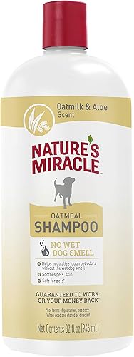 Miniatura 10 de Nature's Miracle Nature's Miracle - Champú y acondicionador de avena para perros, 32 onzas, aroma a crema de pistacho