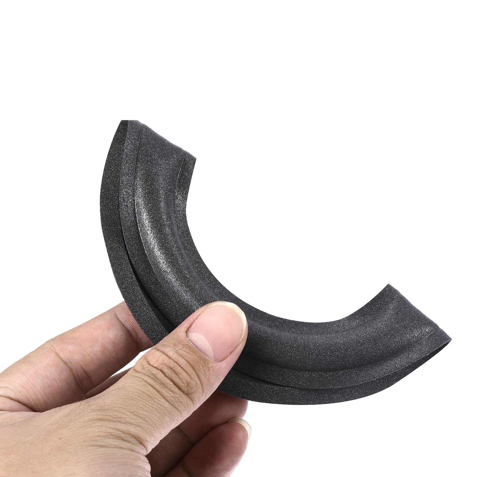 Lot De 2 Bords En Caoutchouc Pour Haut-Parleur 4 Pouces - Anneaux De Rechange Noir