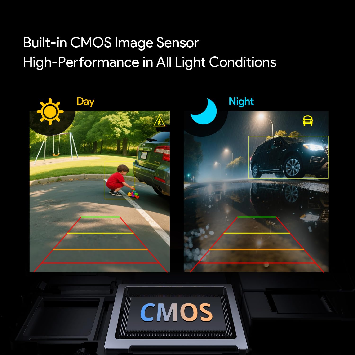 XTRONS 1080P AHD Auto Rückfahrkamera w AI-Powered für XTRONS Car Headunit