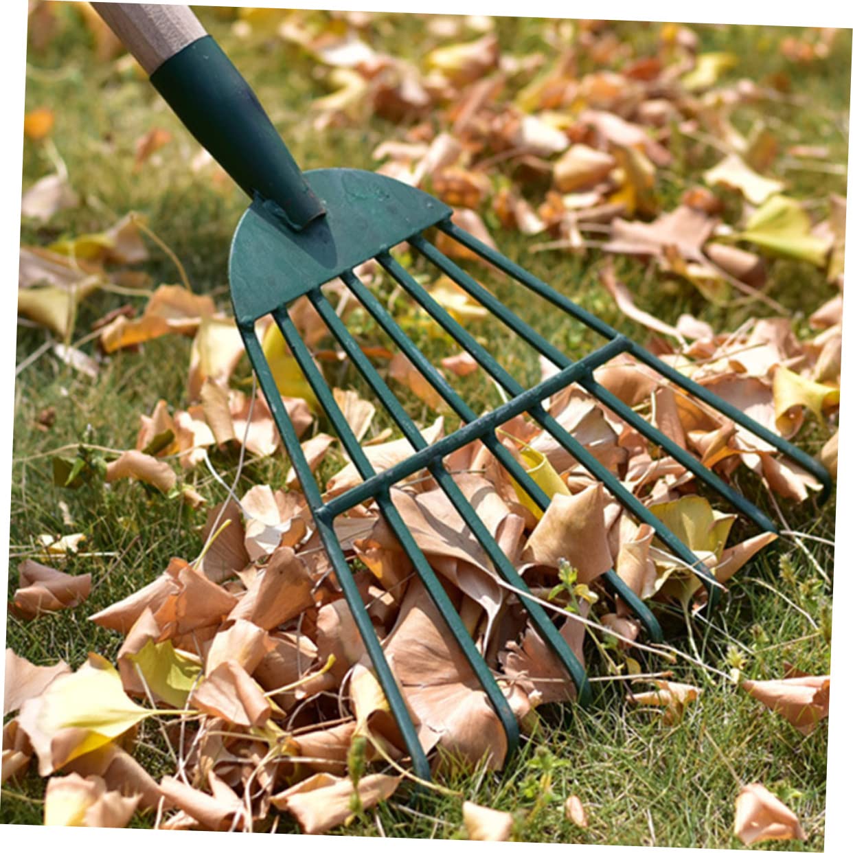 Sosoport 3 Piezas Herramienta De Césped Escardador Cooperativa Aireador Cortacésped Rastrillo De Jardinería Fuerza Pequeño Rastrillo Artificial Pala Próximo Acero Carbono