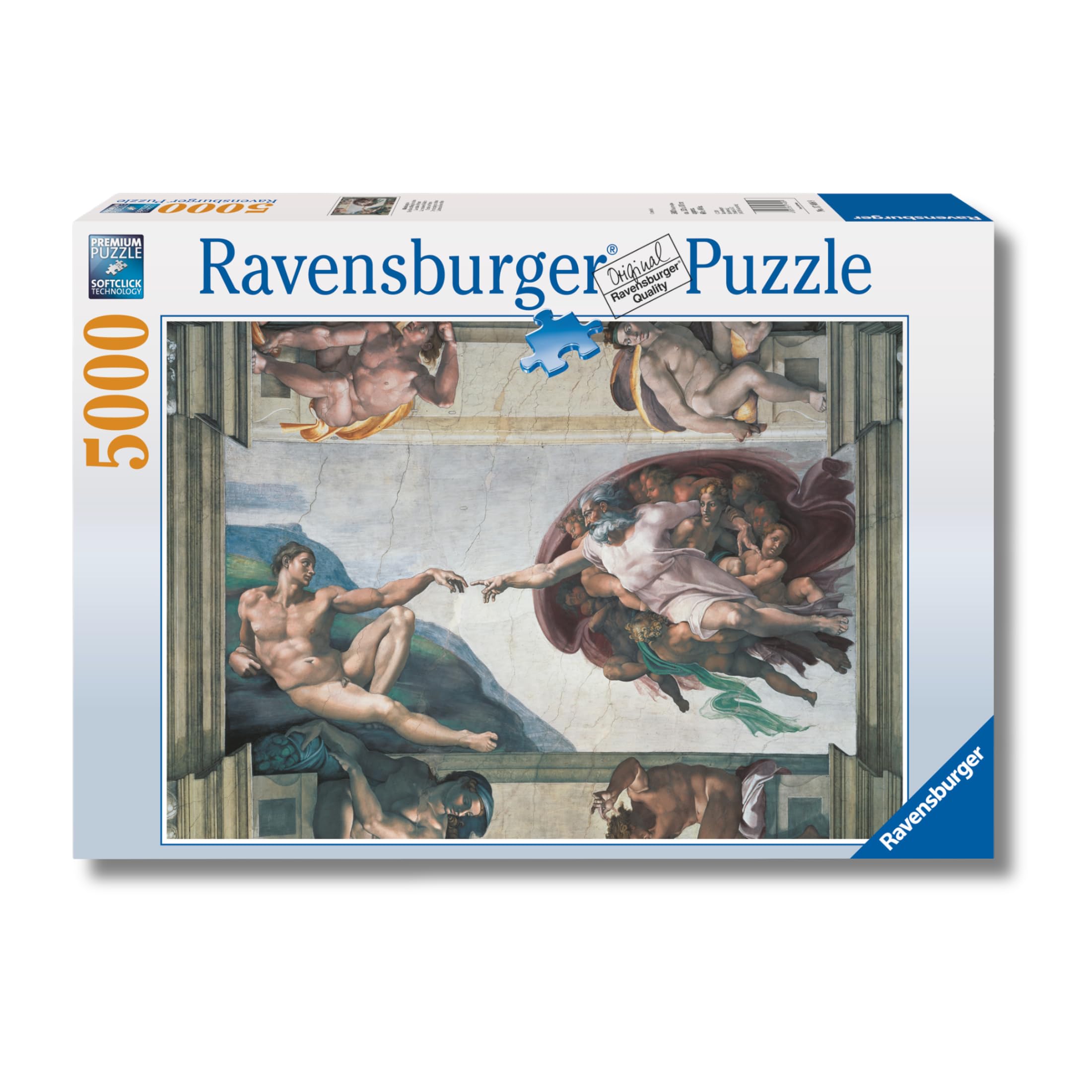 Ravensburger - Puzzle la Creazione di Adamo, 5000 Pezzi, Puzzle per Adulti e Ragazzi, Idea Regalo per Lei o Lui, 153x101 cm