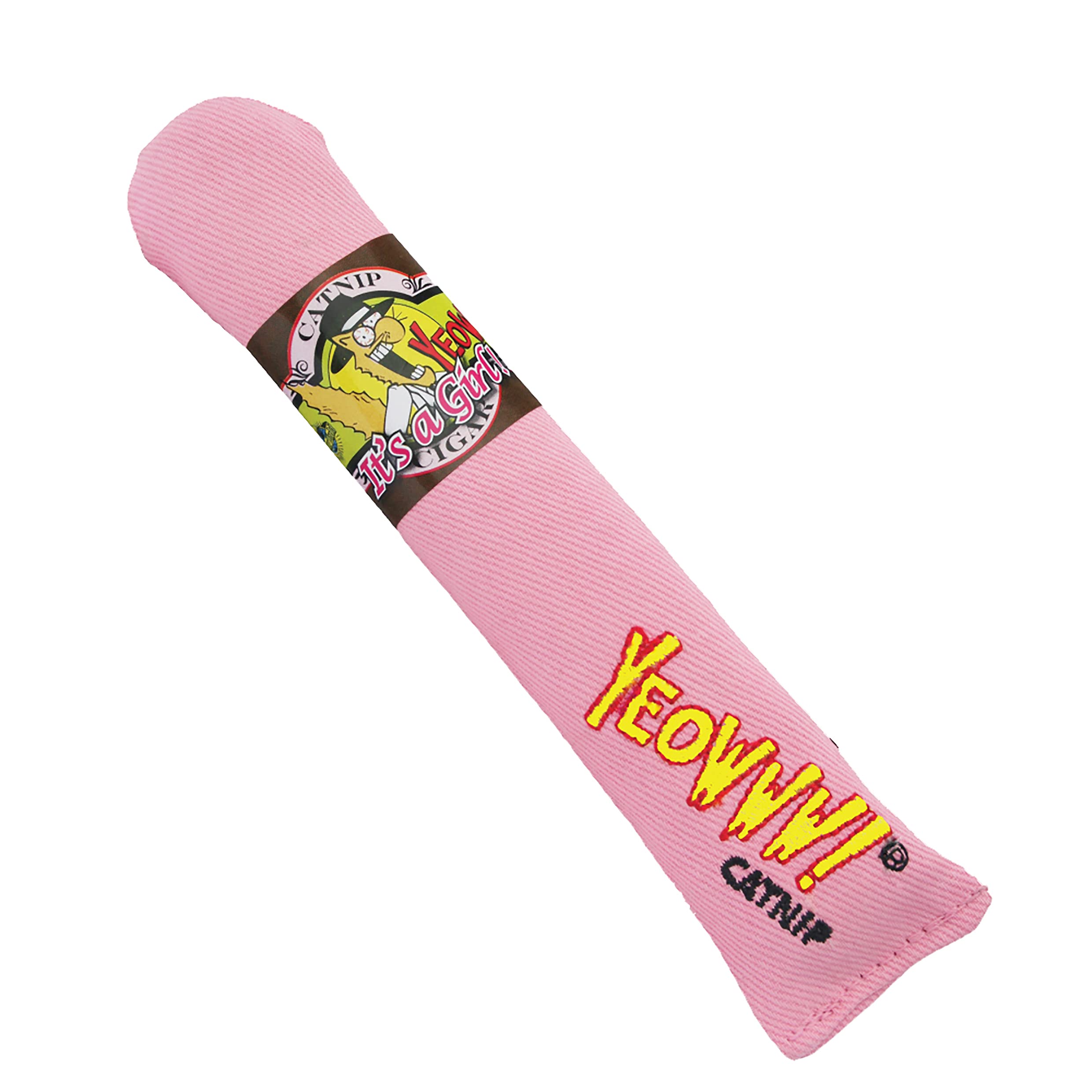 Catnip Toy, "It's a Girl! Pink Cigar