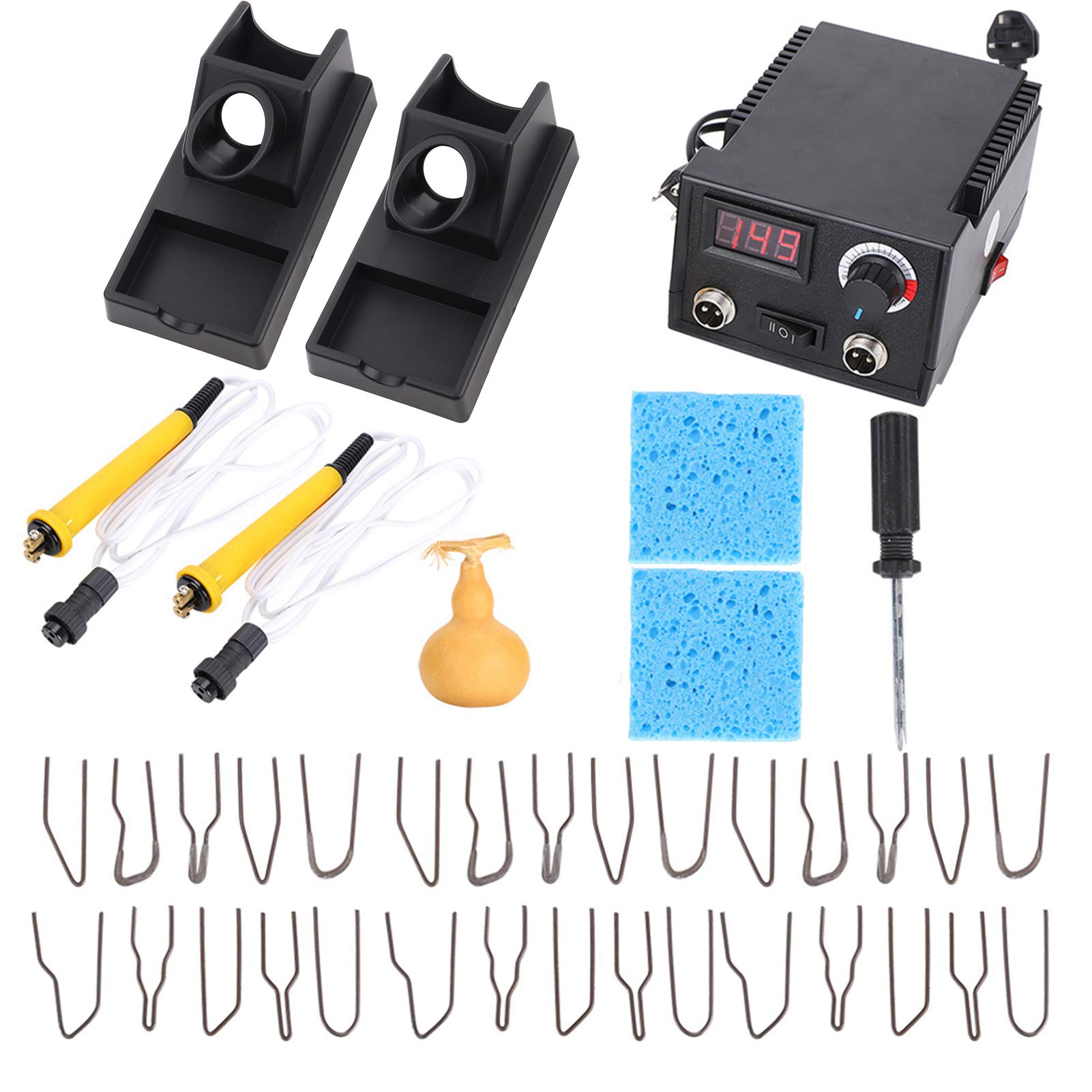 Kit de quema de madera, kit de pluma de pirografía de temperatura ajustable, herramienta de combustión de madera, kit de bolígrafo de pirografía para adultos y principiantes, herramienta profesional