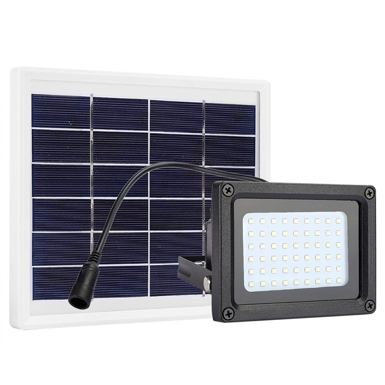Easy to Install Energy-saving Solar Flood Light LED Outdoor Flood Light Fast Charging, for Front Door/Backyard, for Home Decoration (Color : Zhengbai)