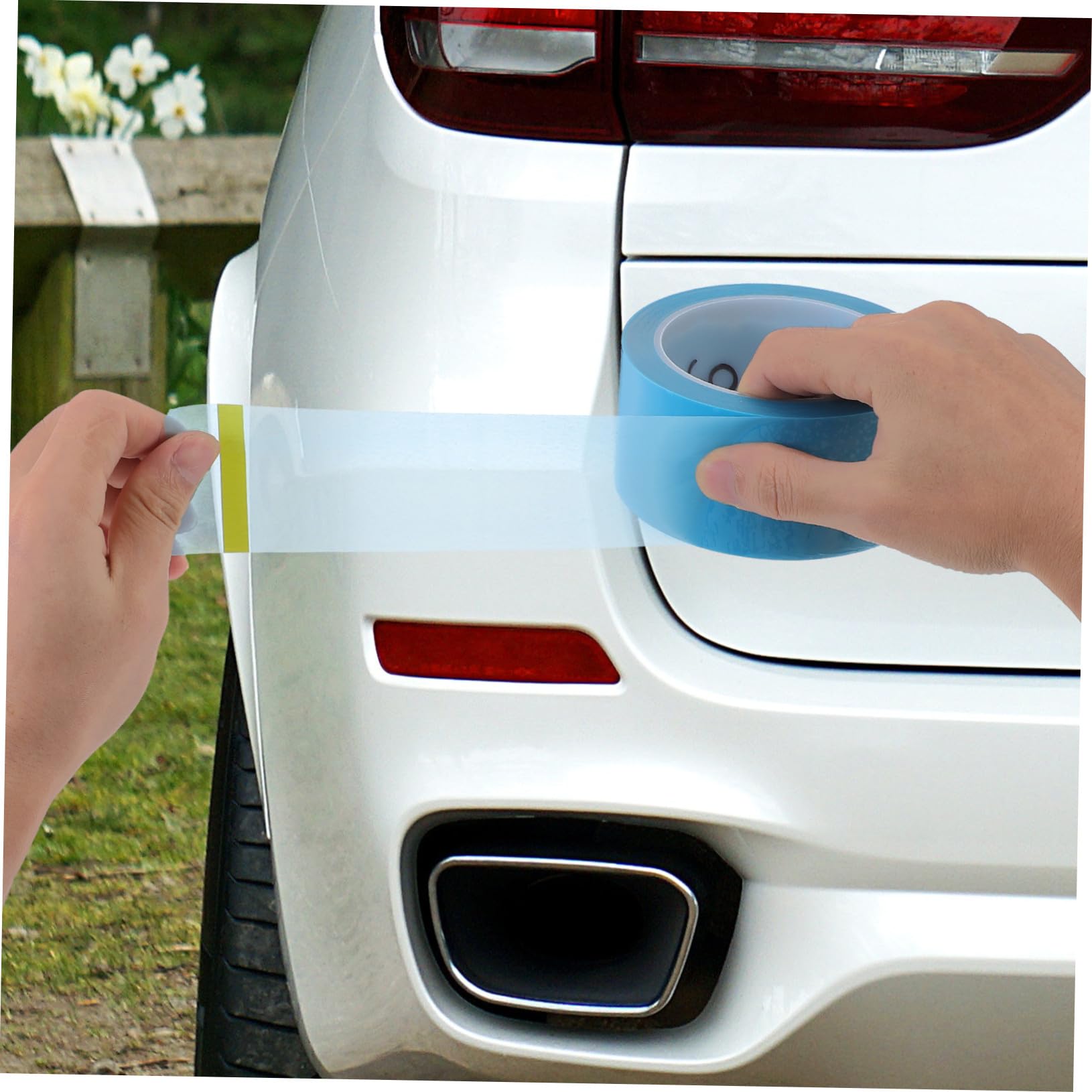 GALPADA 5 Rouleaux Ruban de Masquage Pet Haute Température pour Carrosserie Auto Peinture Ruban Adhésif Fin Résistant et Facile à Déchirer Kit Assorti pour Artistes et