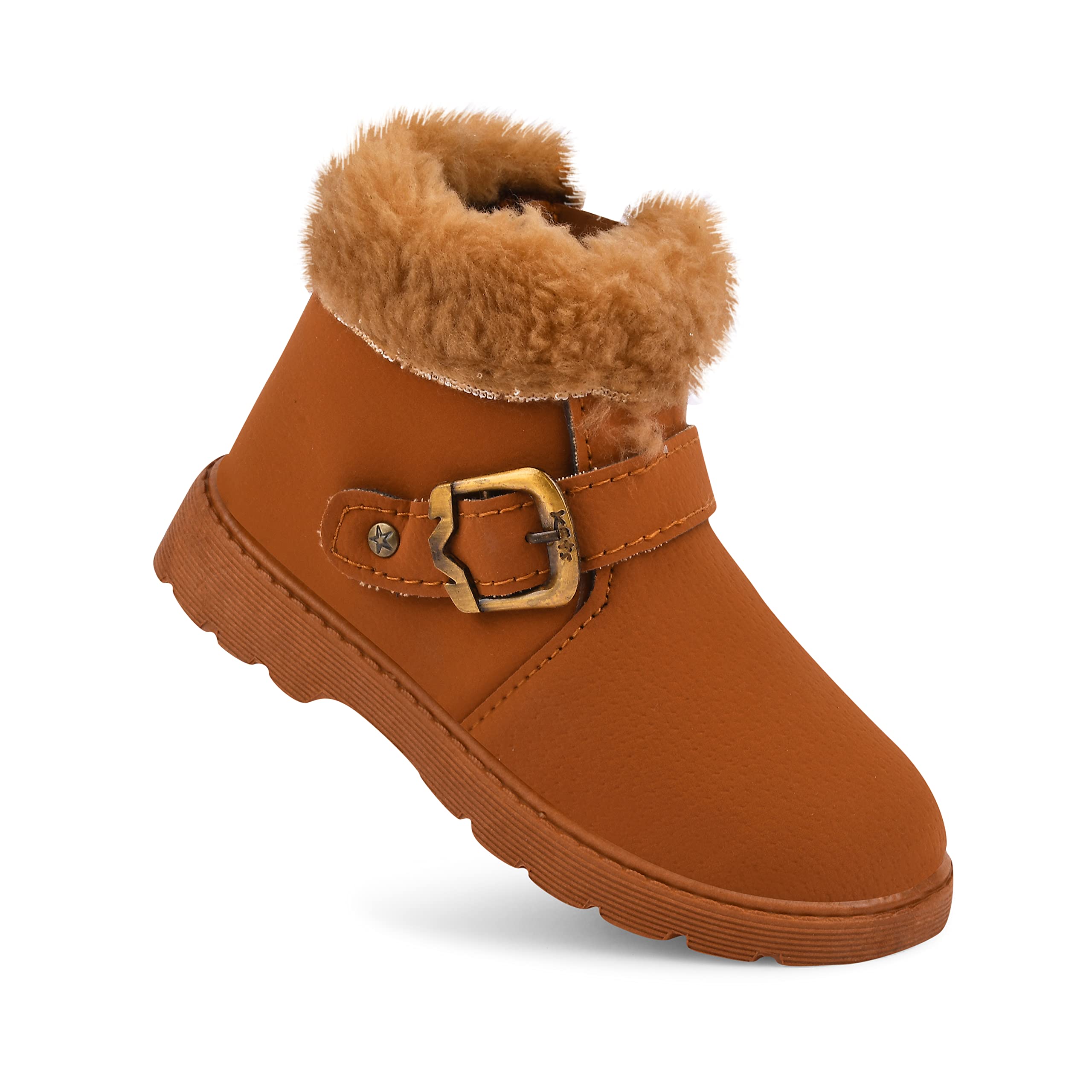 Kats Kids Girl Hi-top Synthetic Upper with Fur Boot (Tan, UK Footwear Size System, Little Kid, Women, Age Range, Medium, 3.5 Years, 4 Years) (B0DG93WR8B) Amazon Price History, Amazon Price Tracker