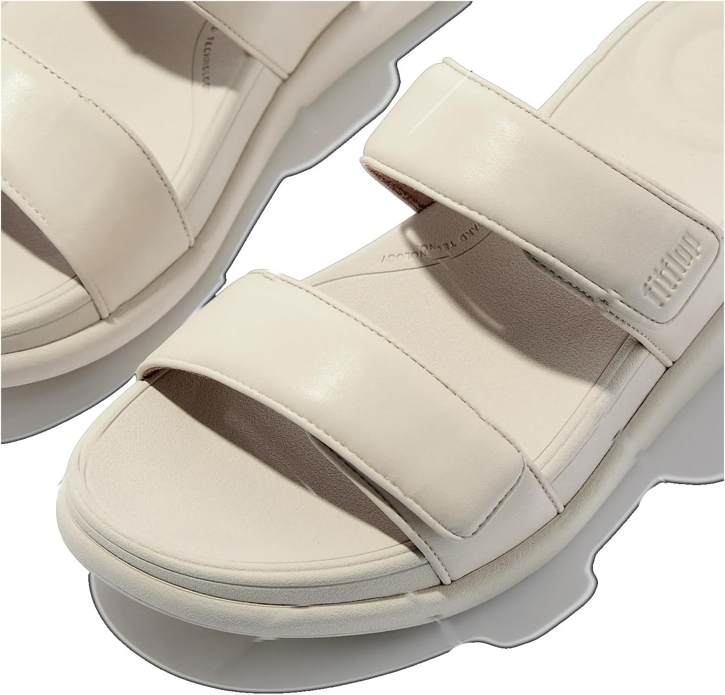 お早めに!! [FitFlop] スライドサンダル F-mode Go Adjustable Flatform Two-bar Slides ベー