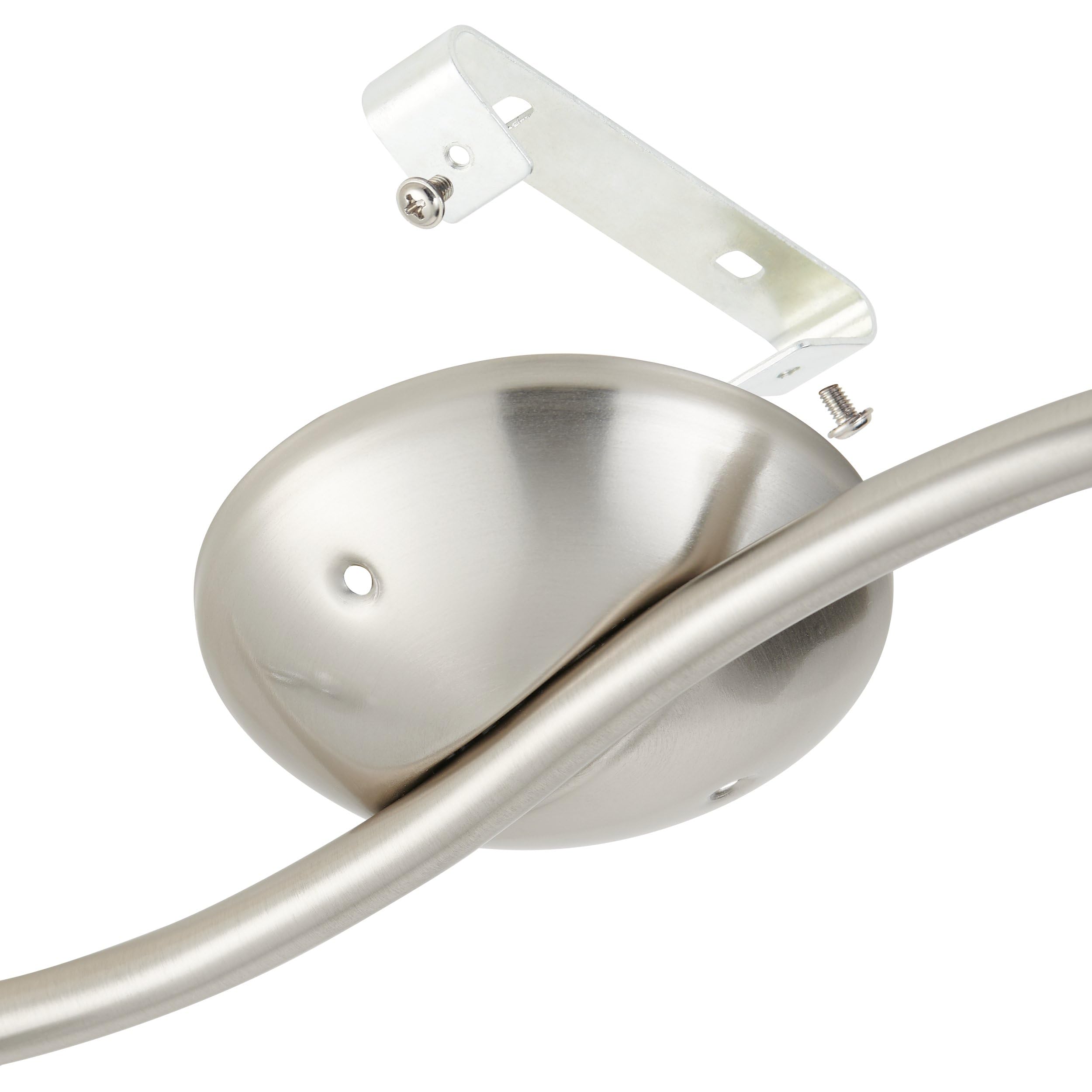 EGLO Lampa sufitowa LED Magnum LED, 2-punktowa lampa sufitowa, reflektor sufitowy z metalu, lampa do salonu w kolorze matowym nikiel, chrom, reflektory punktowe z żarówką GU10, ciepła biel
