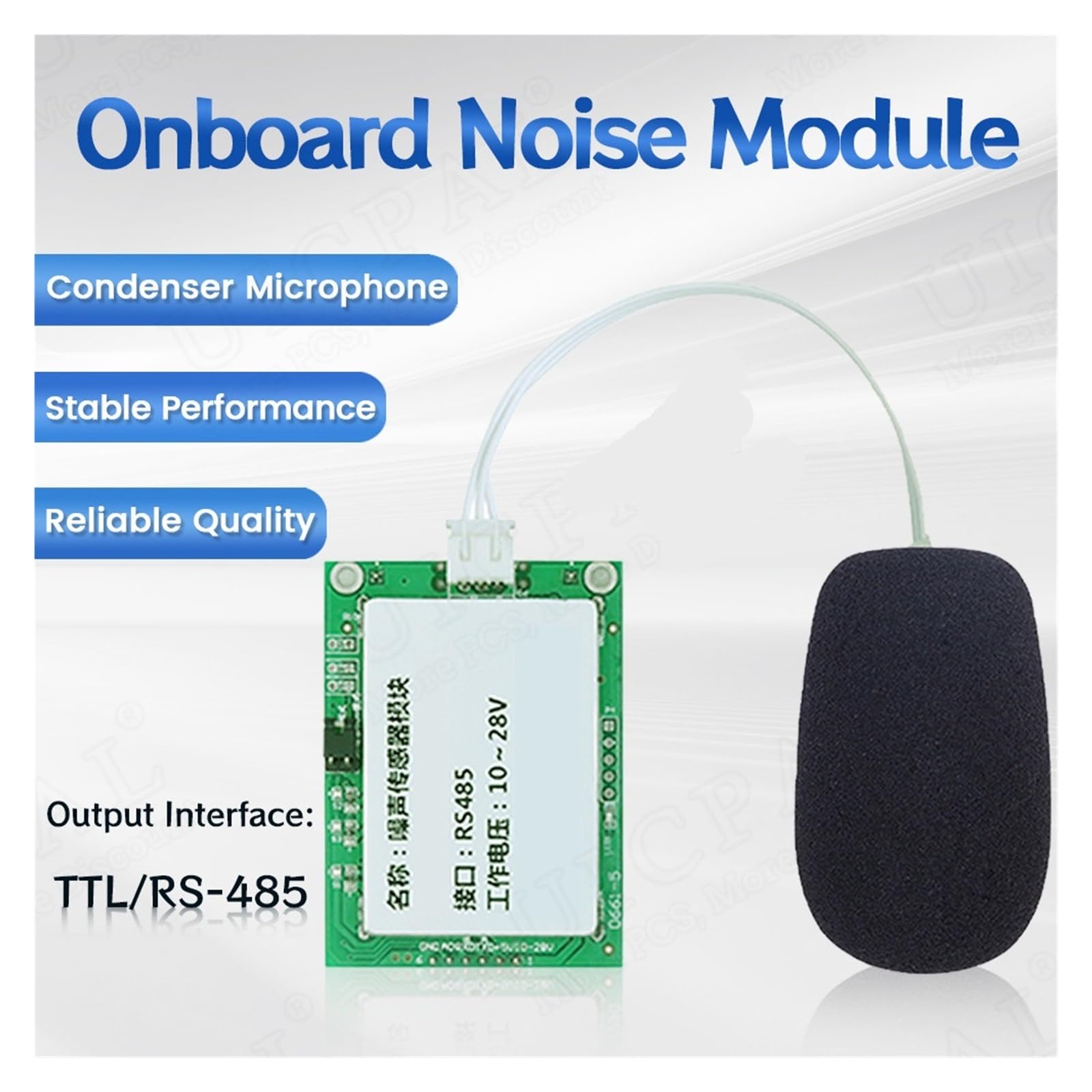 Noise Sensor Dezibel Meter Lärm Sensor Tester Sender Ausgang TTL RS485 0-3V 30-120dBA 20-12,5kHz Hohe Präzision | TTL-5V