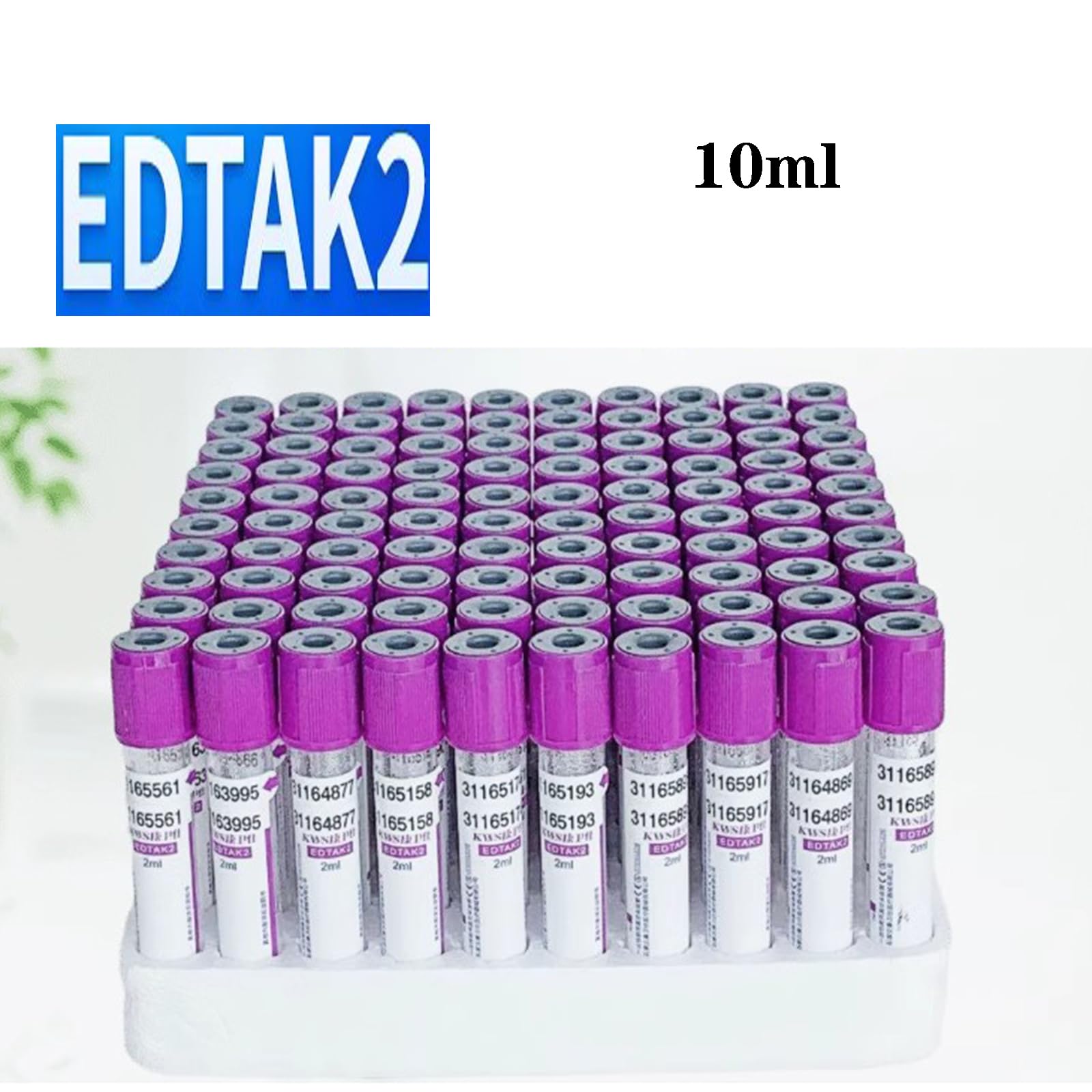 Rurki do pobierania krwi, 100 szt. probówek próżniowych, 3 ml/5 ml/10 ml, przezroczyste szklane rurki do sprzętu laboratoryjnego