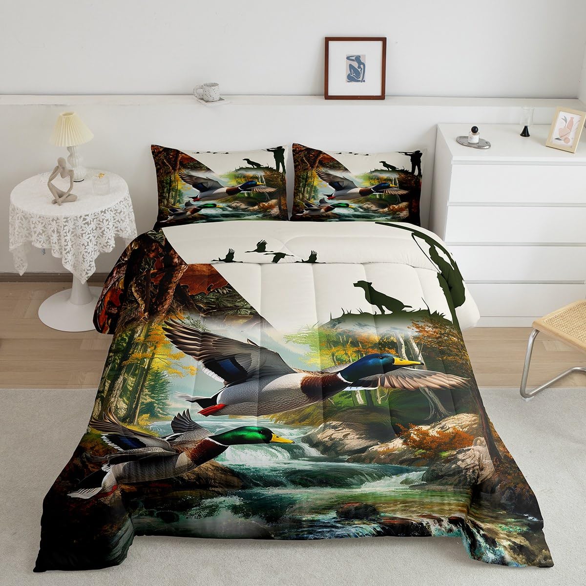 Paddle Board Anchor Erosebridal Mallard Duck Bedding For Kids Adults ...