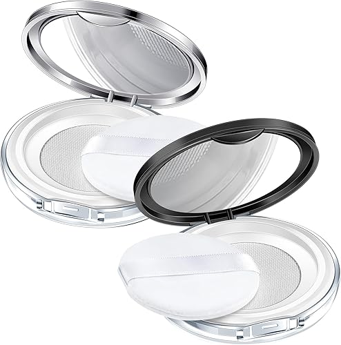 Miniatura 7 de 2 recipientes de polvo sueltos con hojaldre de 0.170.7 onzas reutilizable de plástico vacío para polvo, portátil y vacío, contenedor de polvo