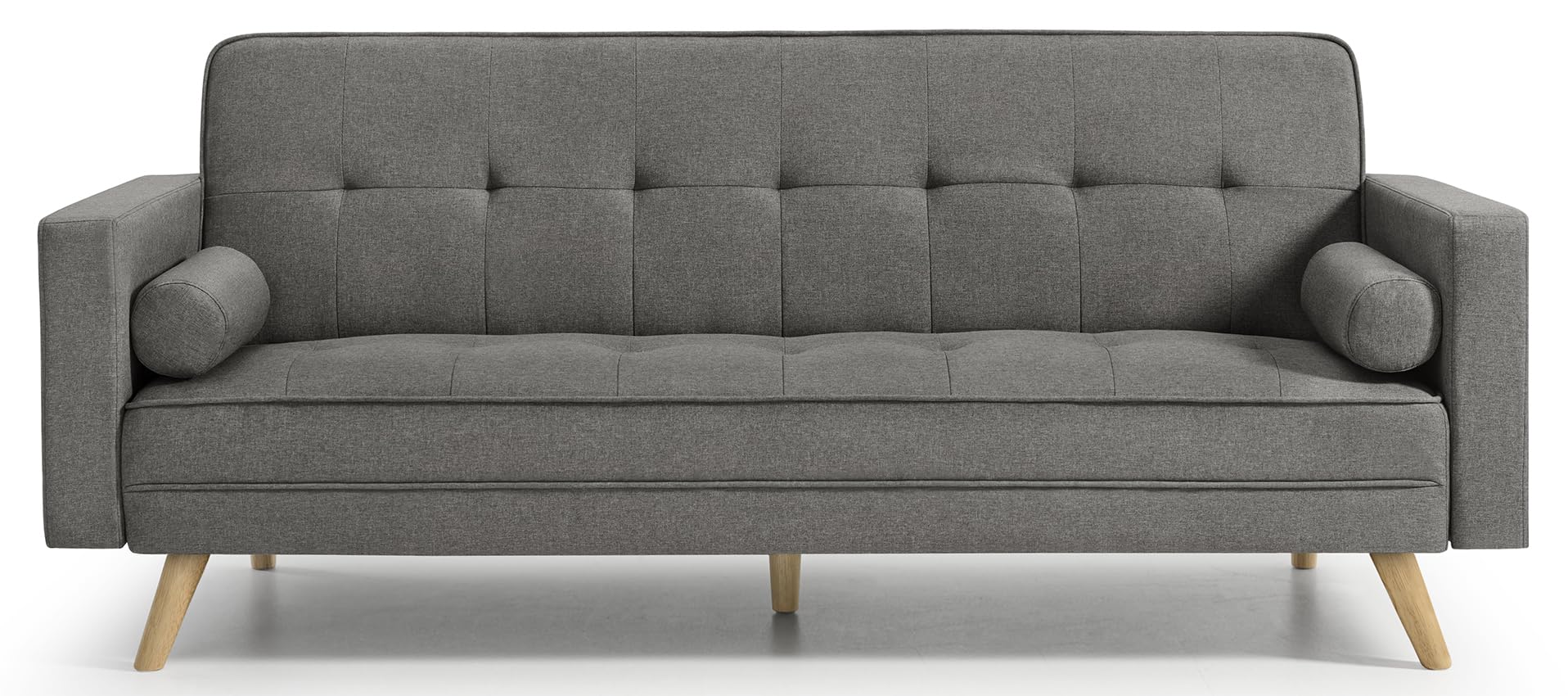 HOGAR24 ES | Sofá Cama Mod. 846 | Sofá de 3 Plazas | Sistema Apertura Clic-Clac | Color Gris | Medidas: 206 x 75 x 89 cm