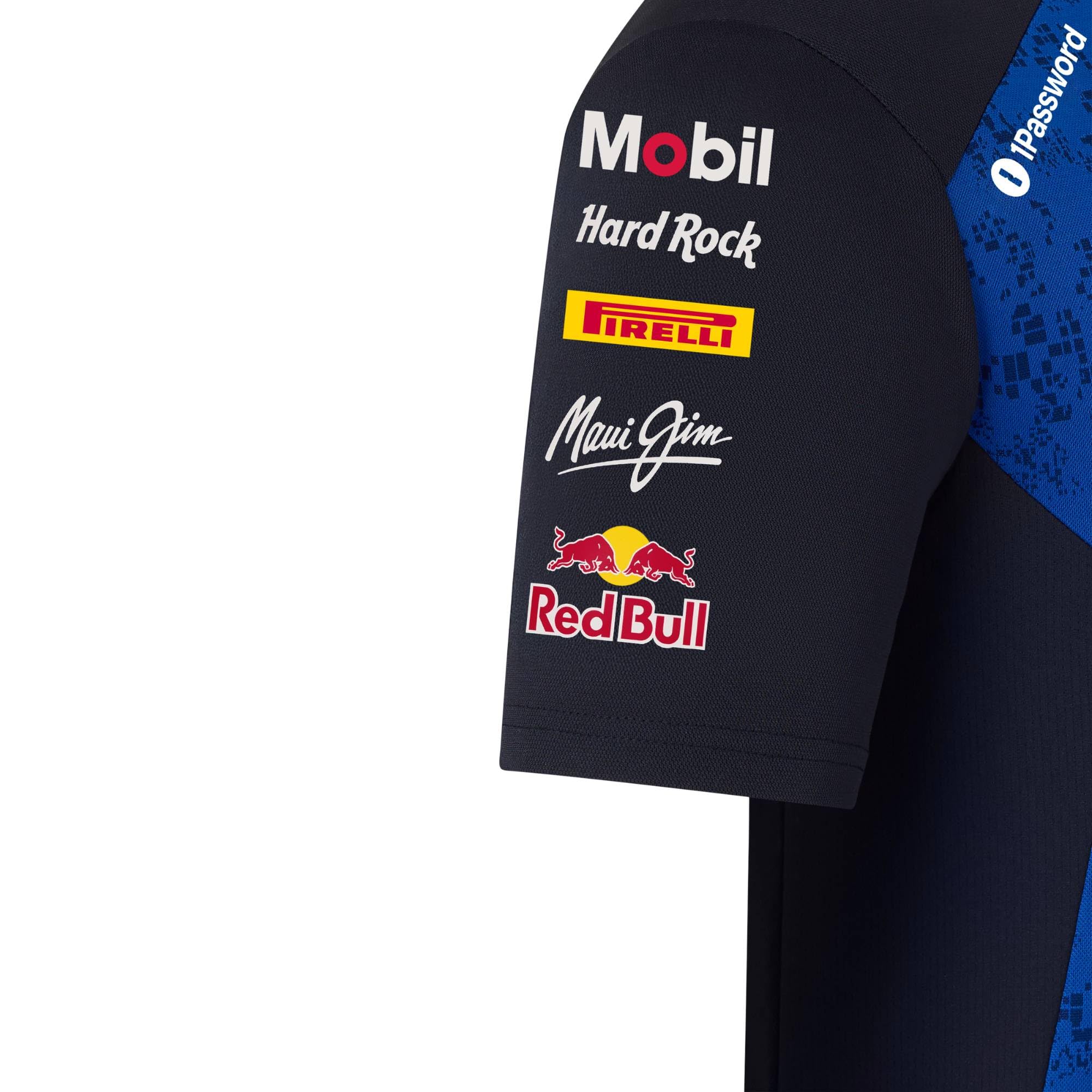 Red Bull ENERGY WEAR Oracle RB Racing Replica T-Shirt Blau | Offizieller Formel 1 Fanartikel - 100% Polyester