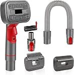 ANIRUDH 3-in-1 Dog Hair Vacuum Brush Attachment Compatible with Dyson Gen5 V15 V12 V11 V10 V8 V7, Pet Grooming Brush Kit with Extension Hose, Adapter & 3 Brush Heads