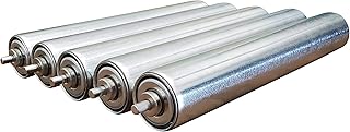 Ultimation Conveyor Rollers - Galvanized Steel Replacement, 1.5" Diameter, 10" Between Frame,18 Ga. Galvanized Steel Tube, Durable Rollers for Smooth Movement, Ideal for Conveyor Systems - Pack of 5