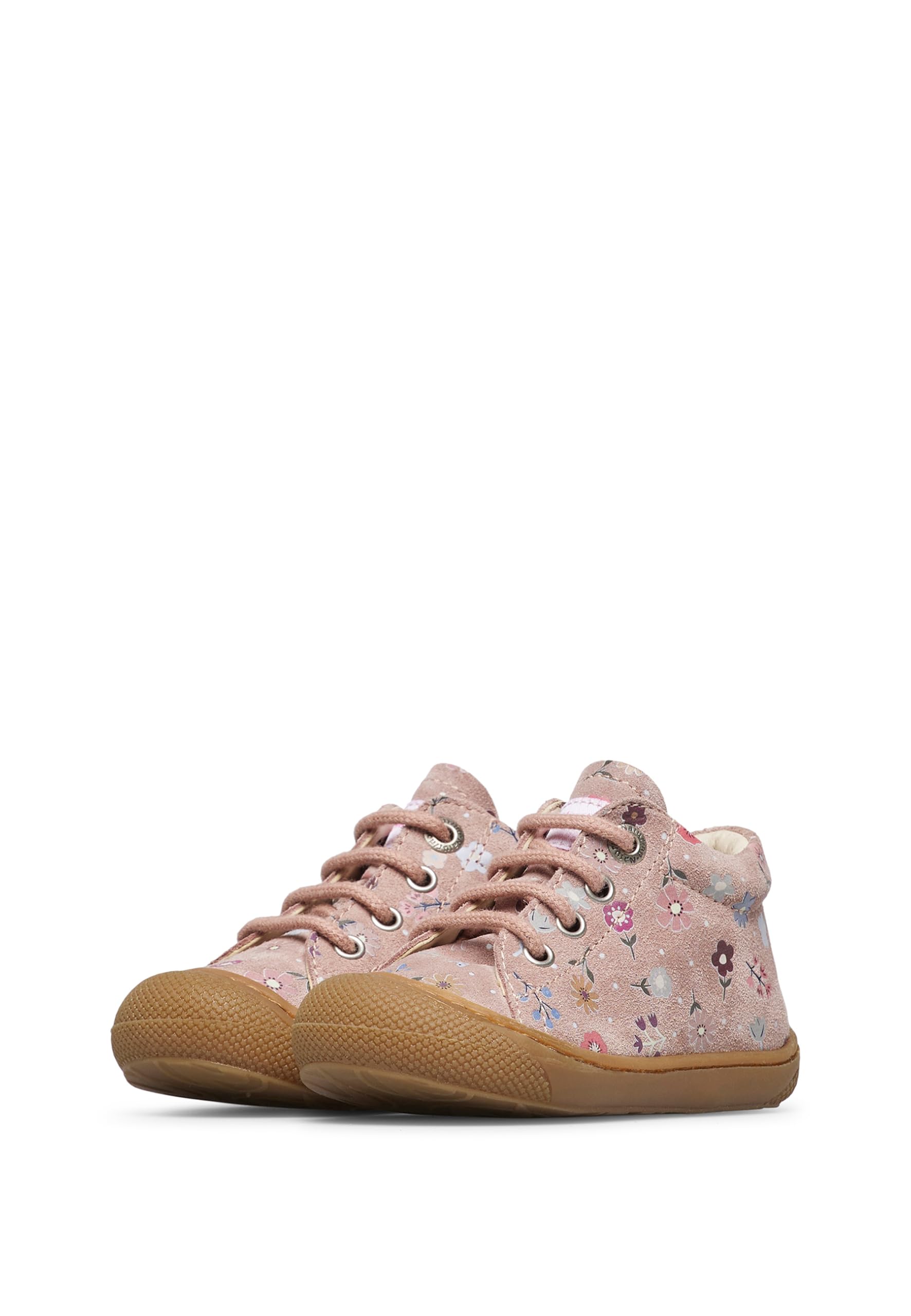 Naturino Scarpe Primi Passi in Suede con Stampa Fiori