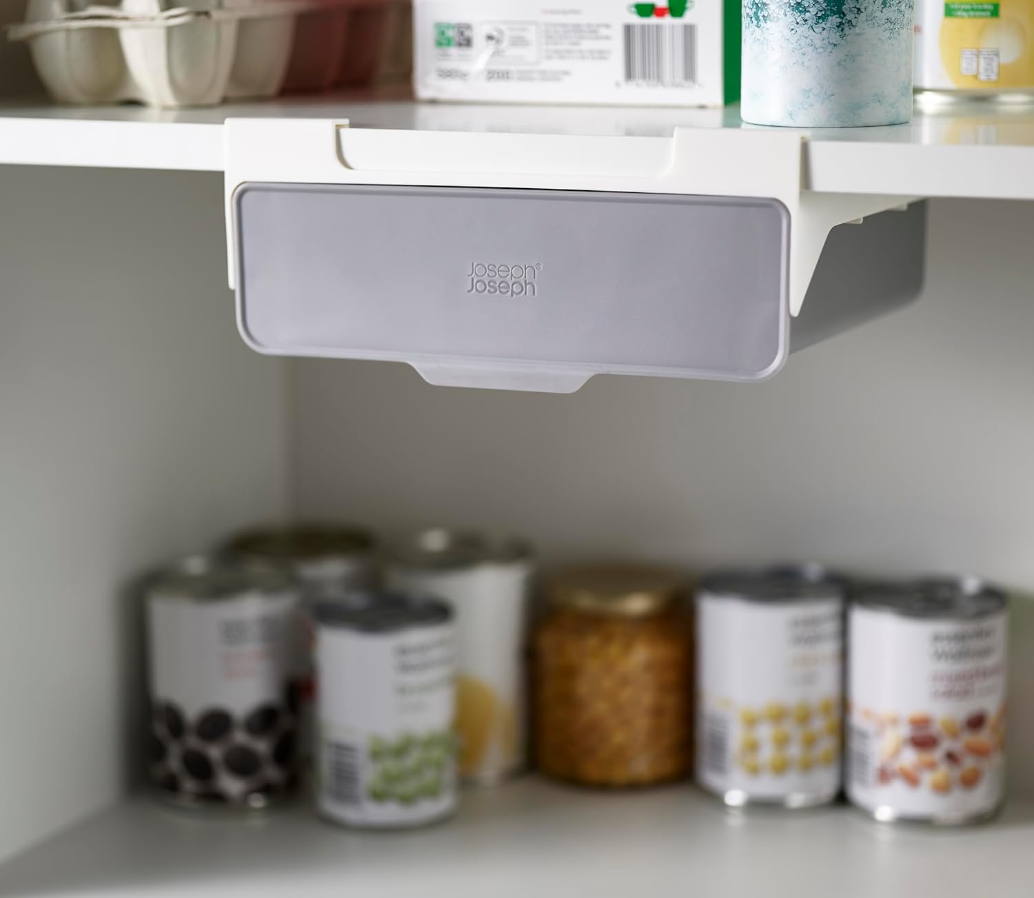 Gray Under-Shelf Drawer Storage Organizer