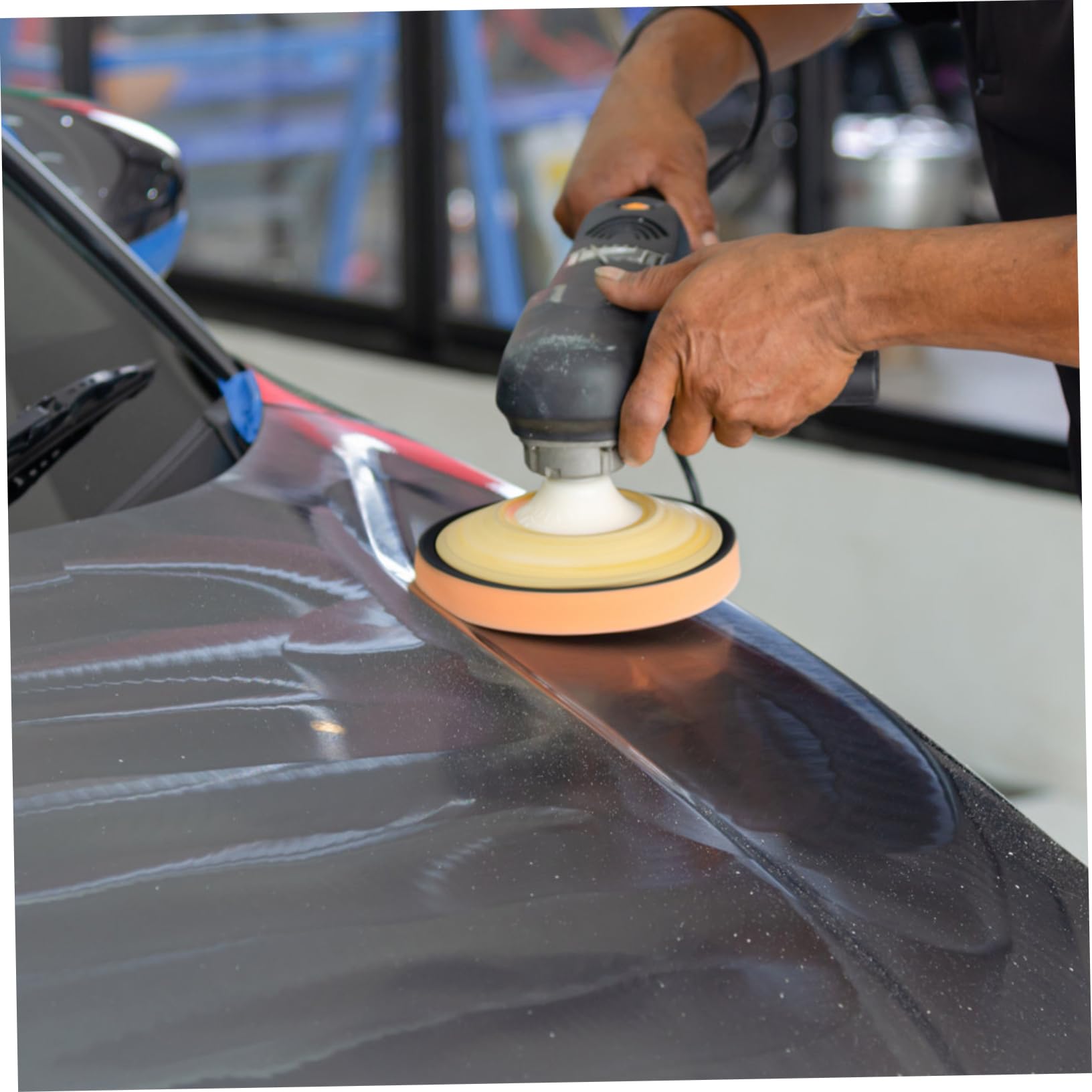 5pezzi Kit Tamponi Lucidanti in Spugna Per Auto Tampone Carrozzeria Versatile e Resistente Per Ceratura e Professionale