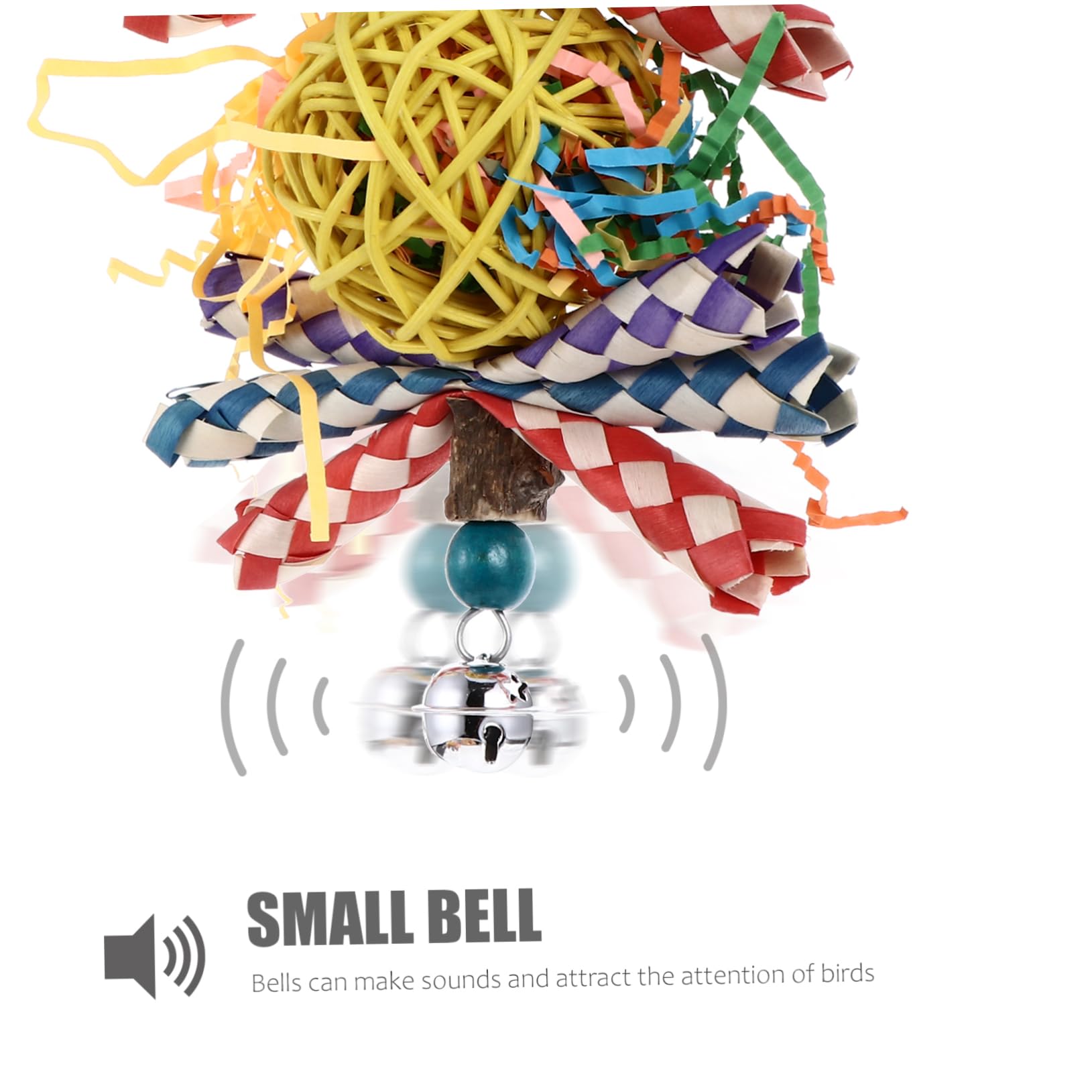 DOITOOL 2pezzi Giocattolo Da Masticare Per Pappagalli Gioco Creativo Rattan Per Uccelli Accessorio Per Attività Fisica e Divertimento Riduce La Solitudine Resistente e Duraturo