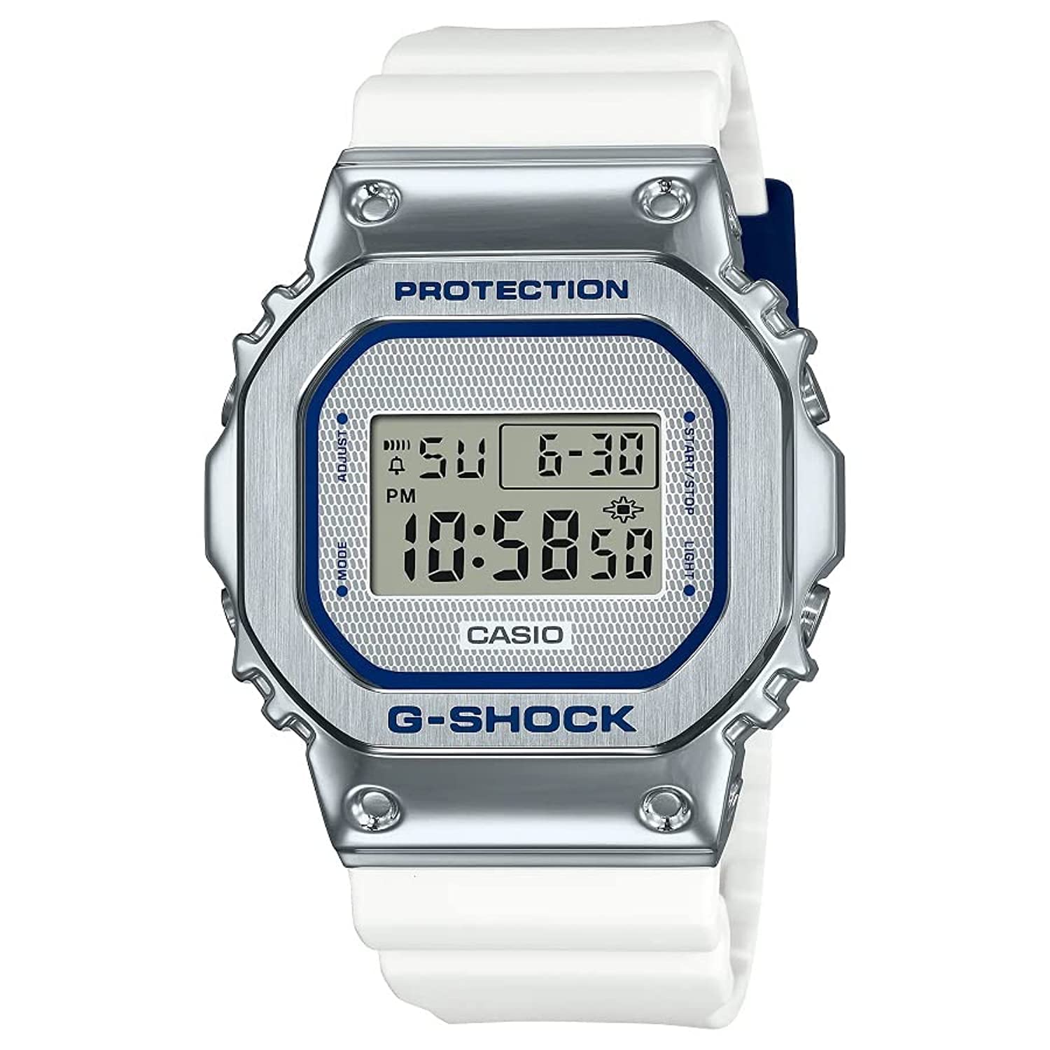 Casio G-Shock Watch - GM-5600LC-7DR Clear Dial, White Band
