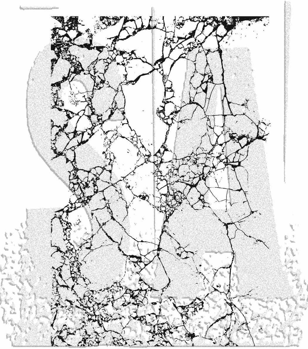 Stampers Anonymous - Tim Holtz - Shattered Cling Stamps - CMS466