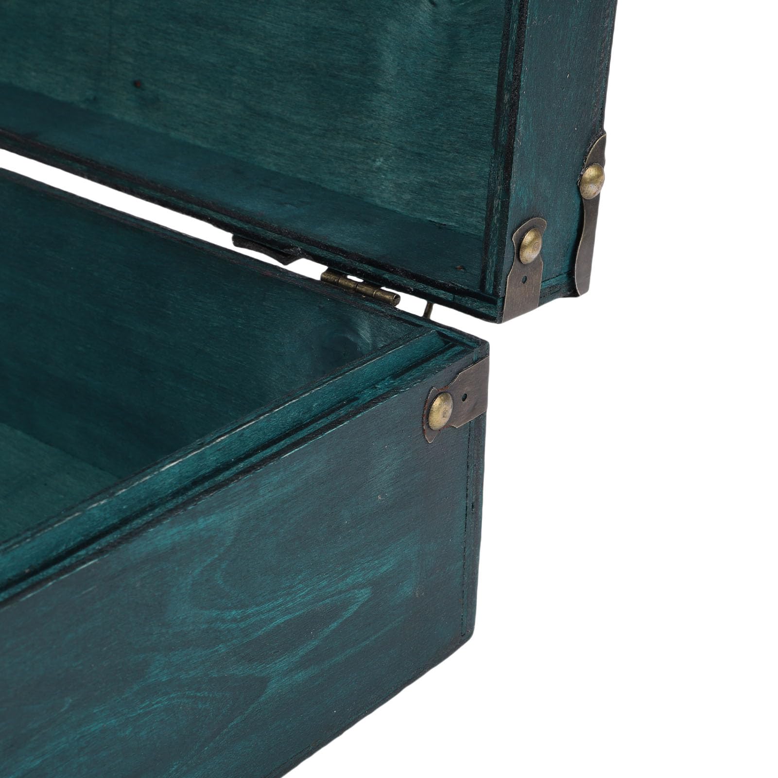 LICAEVEY Vintage Cassapanca in Legno Retrò con Coperchio (1624C-01 Green)