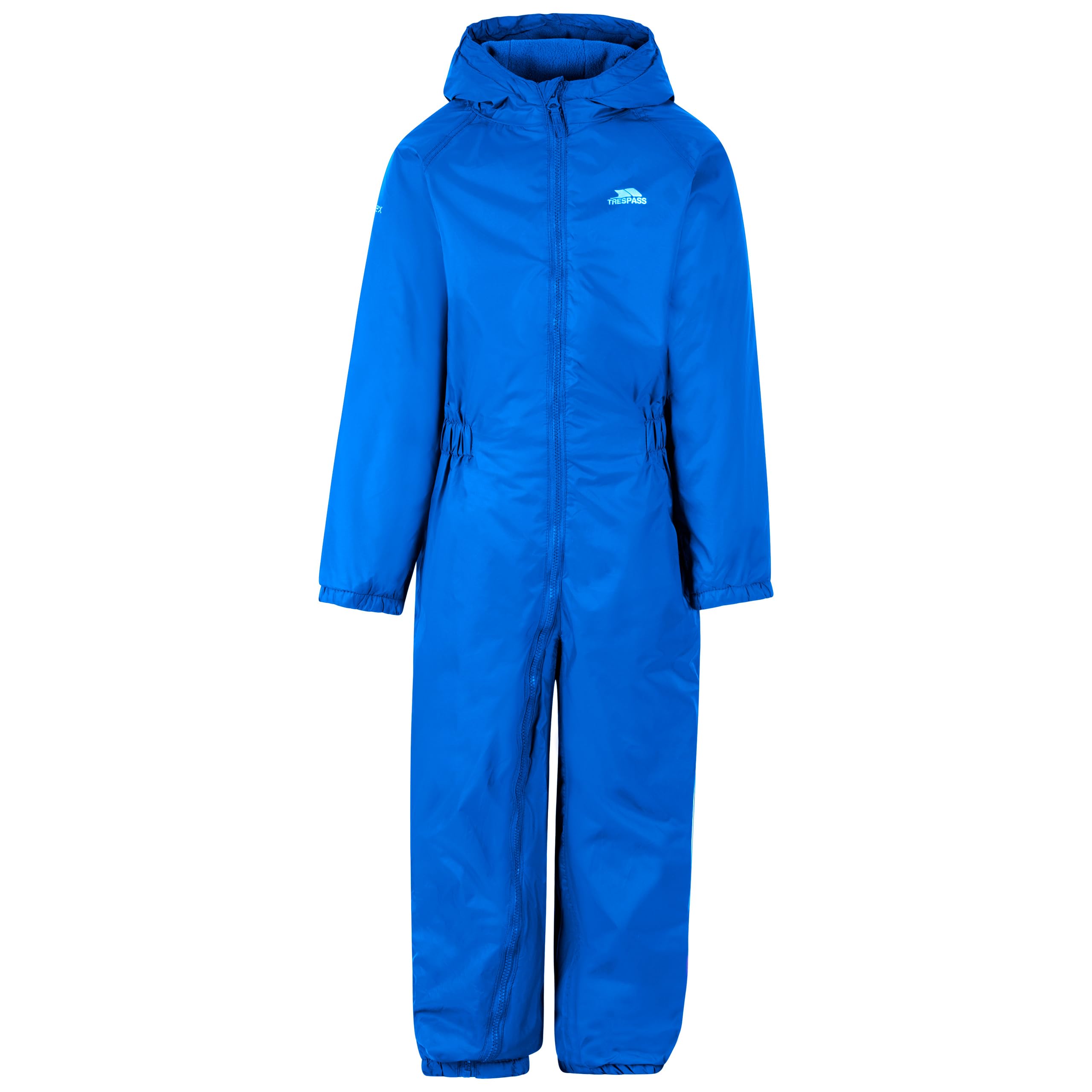 Trespass Kids Kids Junior Drip Drop Padded Hooded Waterproof Windproof All-In-One Waterproof Rain Suit for Men and Women