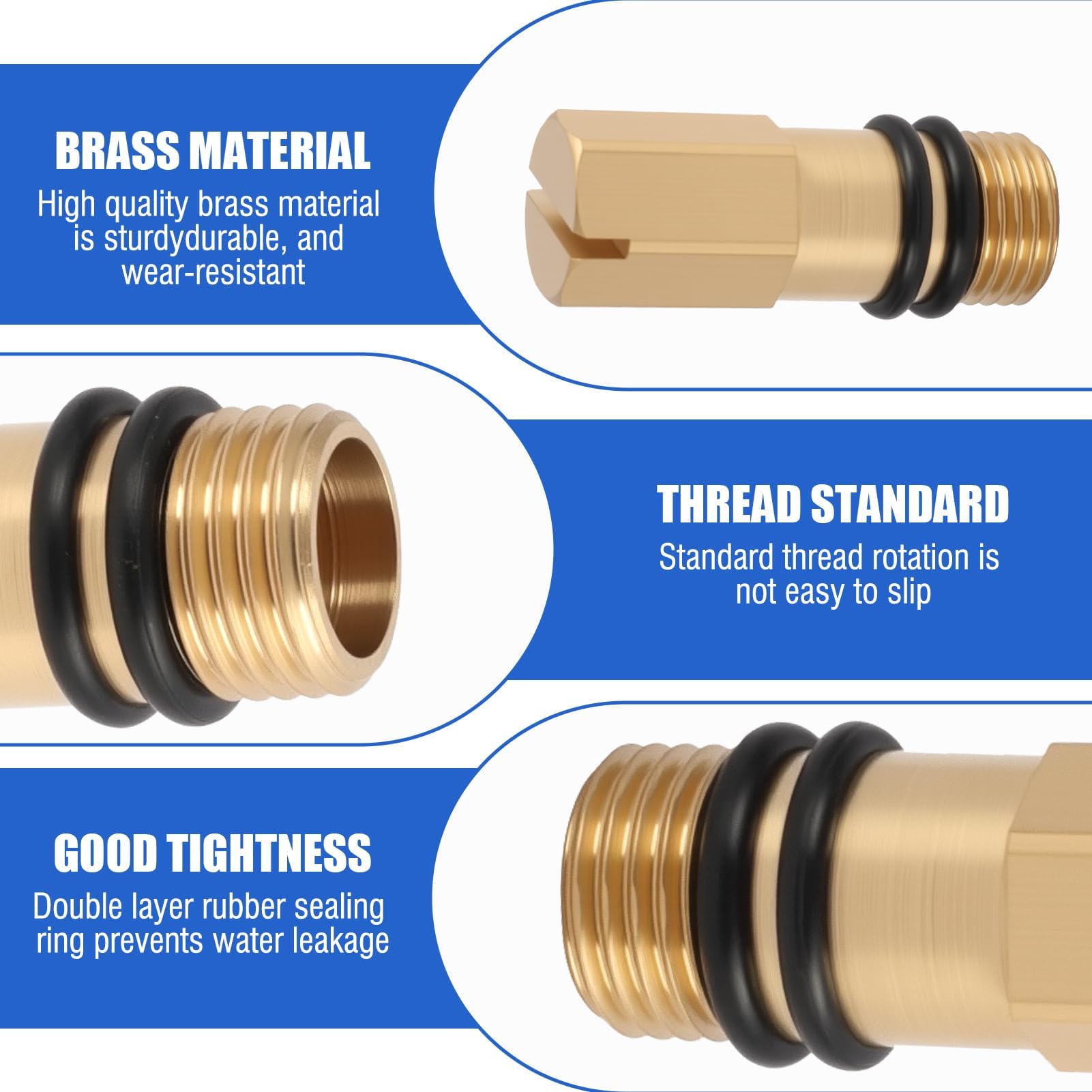 M10 10 mm Blindstopfen für kalte und heiße Wasserhahn, flexibles Rohr, Wassereinlass M10 10 mm Blindstopfen für kalte und heiße Wasserhahn, flexibles Rohr, Wassereinlass