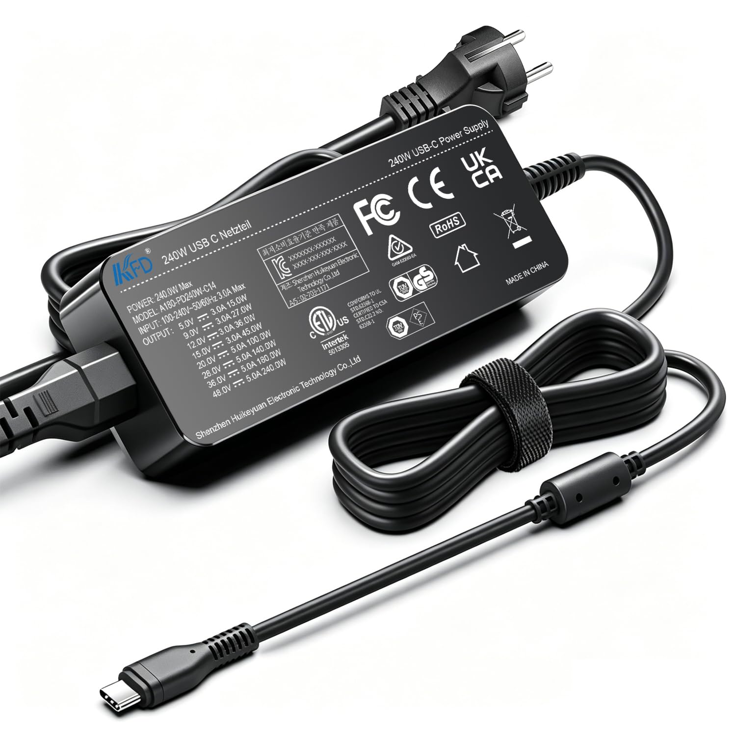 KFD Caricatore USB C da 240 W
