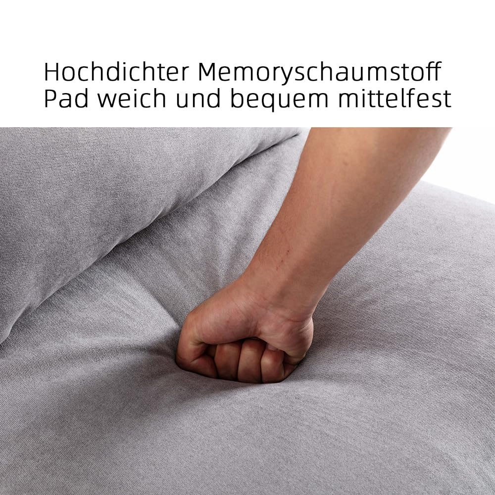 Mingone Sessel Wohnzimmer Schlafzimmer, Einzelsofa Cocktailsessel Modern Loungesessel 1 Sitzer Polstersofa Leinen Stoff mit Schwarz Metallbeinen für Wohnzimmer Schlafzimmer bis 120kg (Taupe*2)