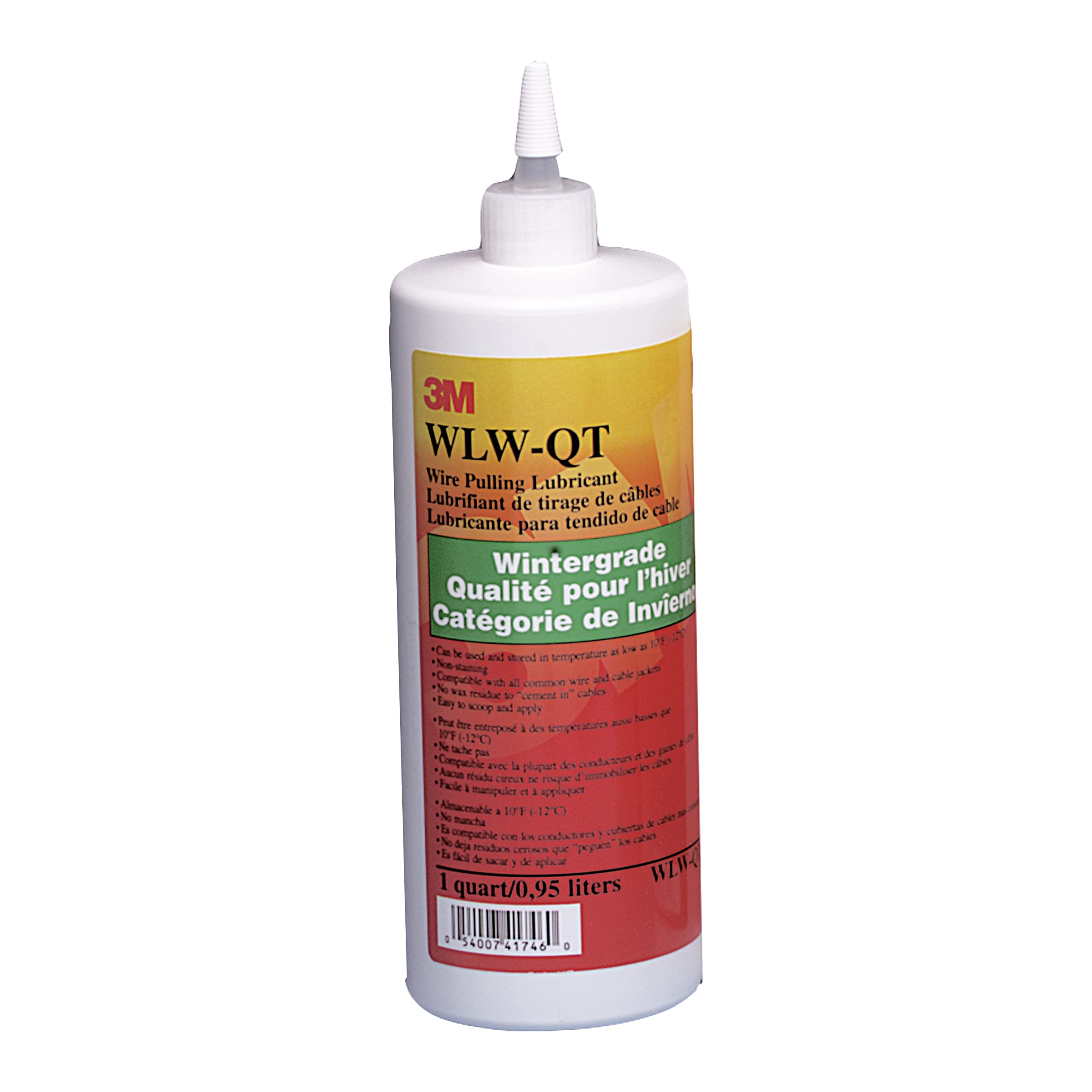 3M Wire Pulling Lubricant Wintergrade WLW-QT, One Quart, excellent lubricant for pulling a wide variety of cables types