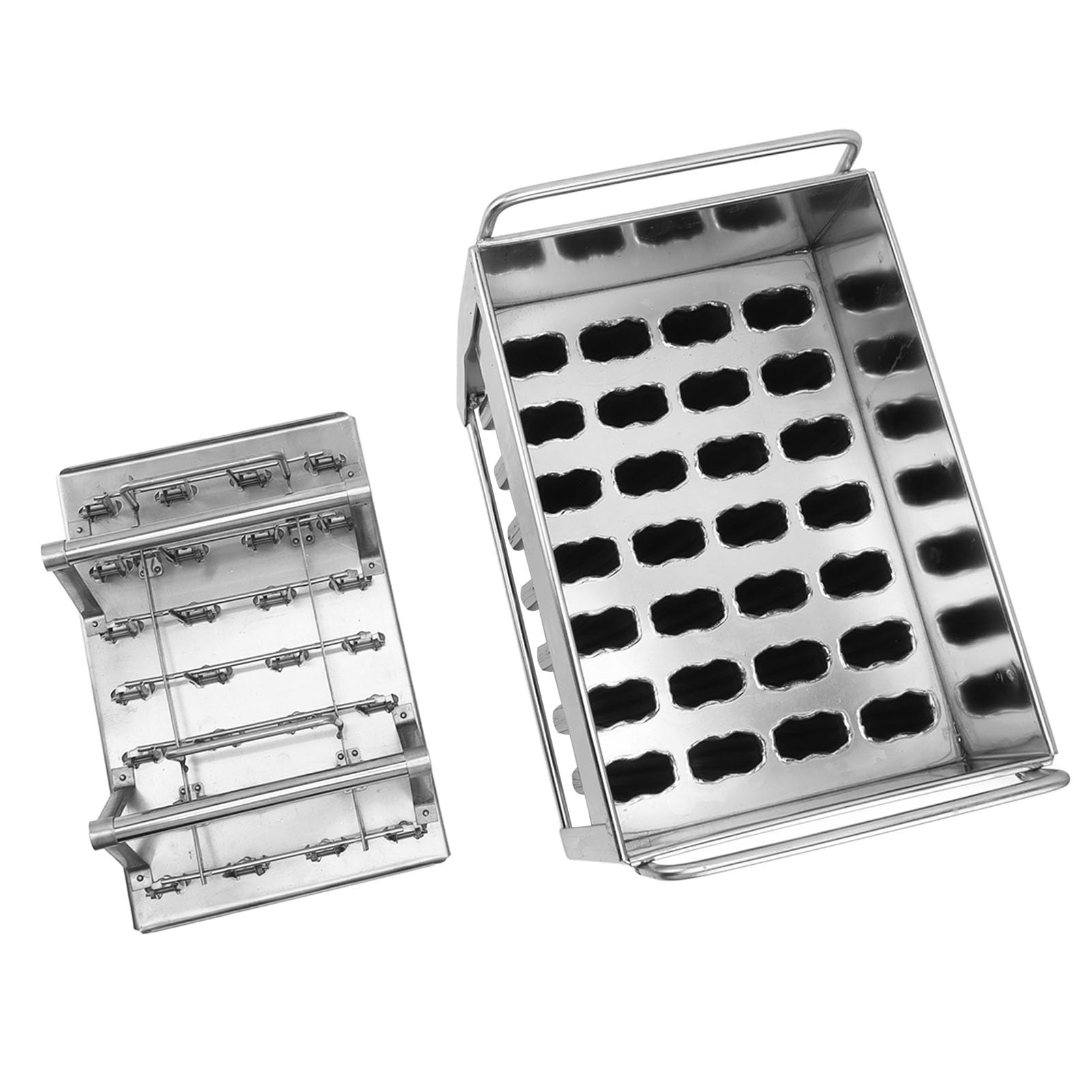 Juego de Moldes para Paletas de Hielo de Acero Inoxidable de 28 Piezas para Golosinas Congeladas DIY Fáciles de Sacar