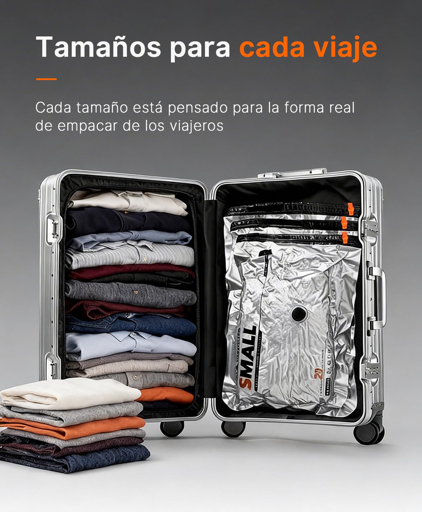 Vacbird 15 Bolsas Vacio Ropa con Bomba de Vacío Eléctrica Inalámbrica, 5 x 40 x 54 cm y 5 x 47 x 64 cm y 5 x 54 x 74 x 12 cm, Especialmente Diseñadas para Organización de Maletas y Viajes