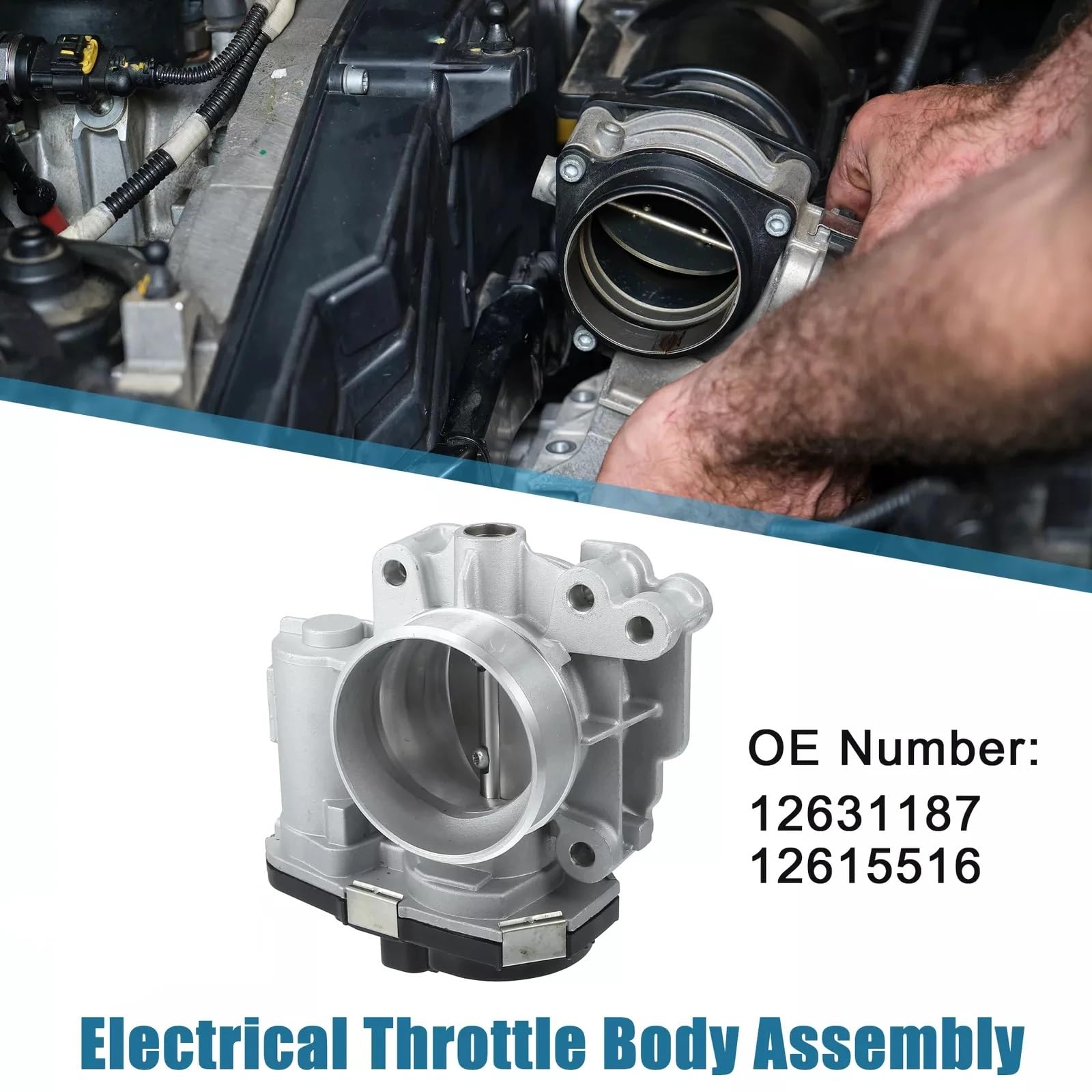 Sensor posición Acelerador Conjunto De Cuerpo del Acelerador Electrónico 12631187 12615516 para Buick para Regal CXL 2.0L L4 2011 Actuador Cuerpo Acelerador
