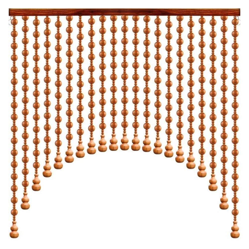 Rideau de perles en bois pour séparer un studio sans perdre de lumière