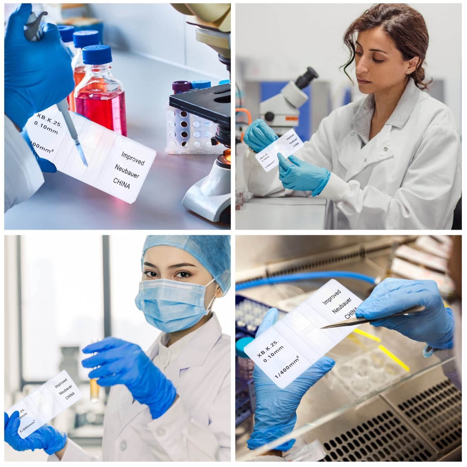 Balacoo Lab Improved Neubauer Hemocytometer Blood Cell Counting Chamber ...