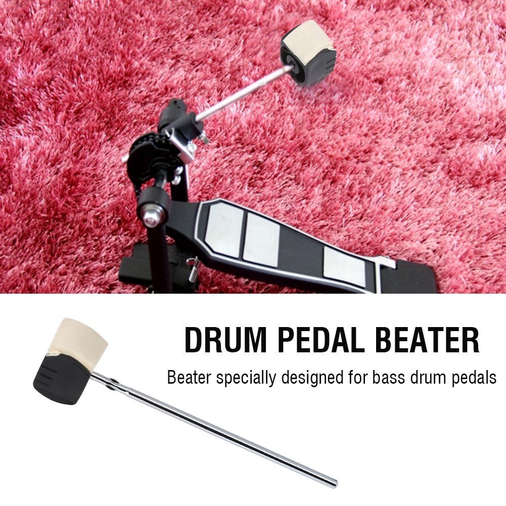 Batteur De Pédale De Grosse Caisse Laroal – En Feutre Et Acier Inoxydable, Pour Batterie, Son Traditionnel Et Durable
