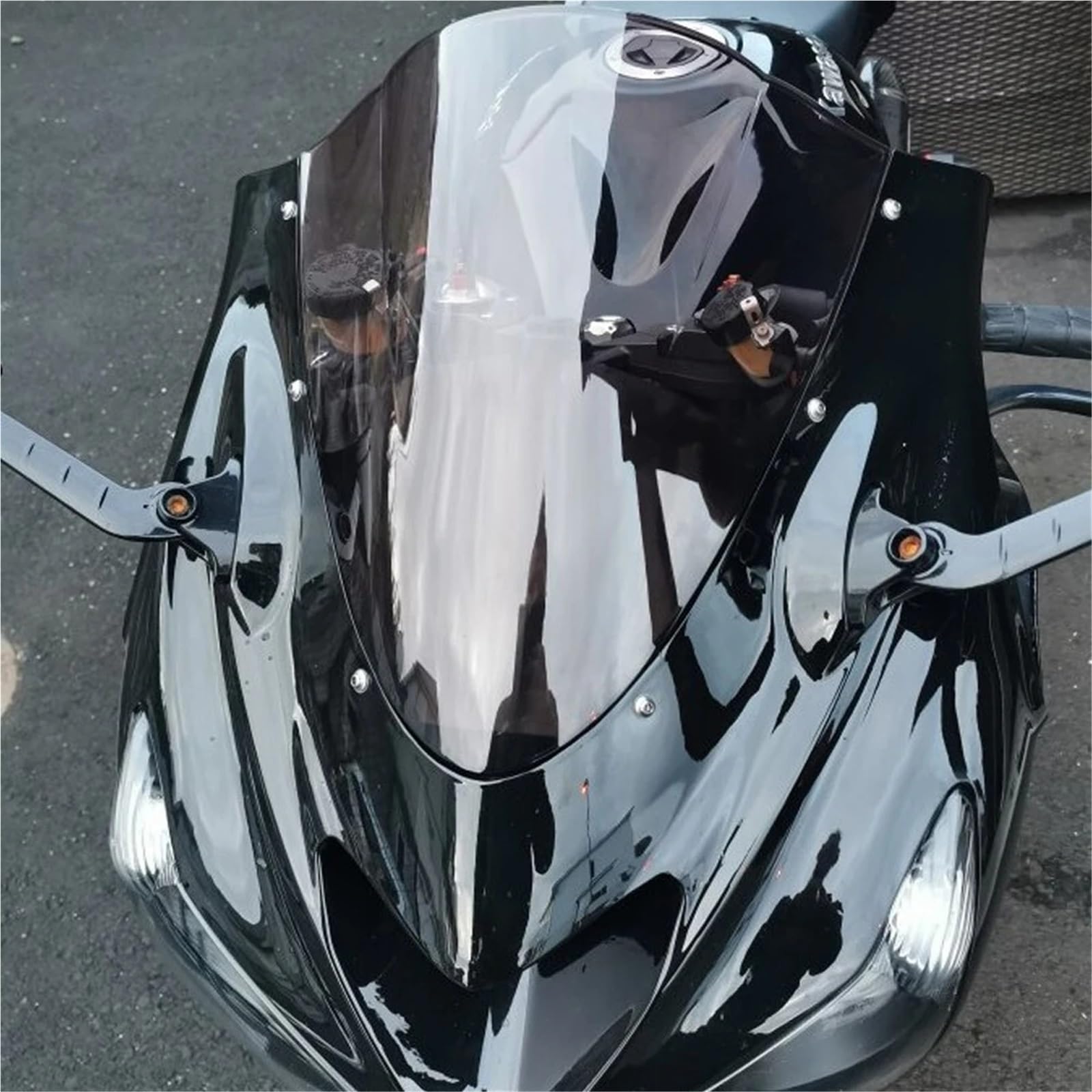 Szyba motocyklowa przednia do Kawasaki Ninja ZX14R ZZR1400 2006 2007 2008 2009 2010 2011 Double Bubble Szyby motocyklowe