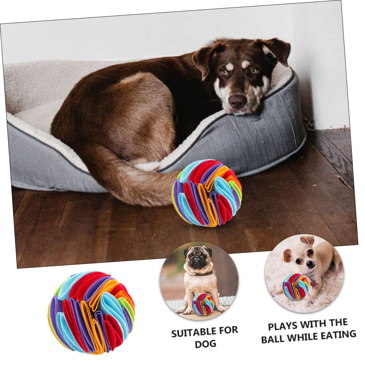 ORFOFE 3 Juguetes para Perros Juguetes Molares para Mascotas Juguete Creativo para Masticar.