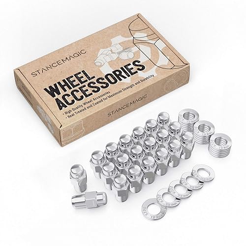 20 tuercas cromadas Cragar Mag con arandela, 716x20 RH, longitud del vástago de 0.71 pulgadas, longitud total de 1.73 pulgadas, 0.827 in o 1316 disponible en Yaxa Peru