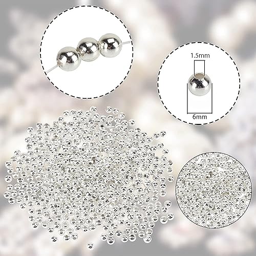 Miniatura 10 de LolliBeads (R) - Cuentas espaciadoras circulares para joyería, Metal, Assorted